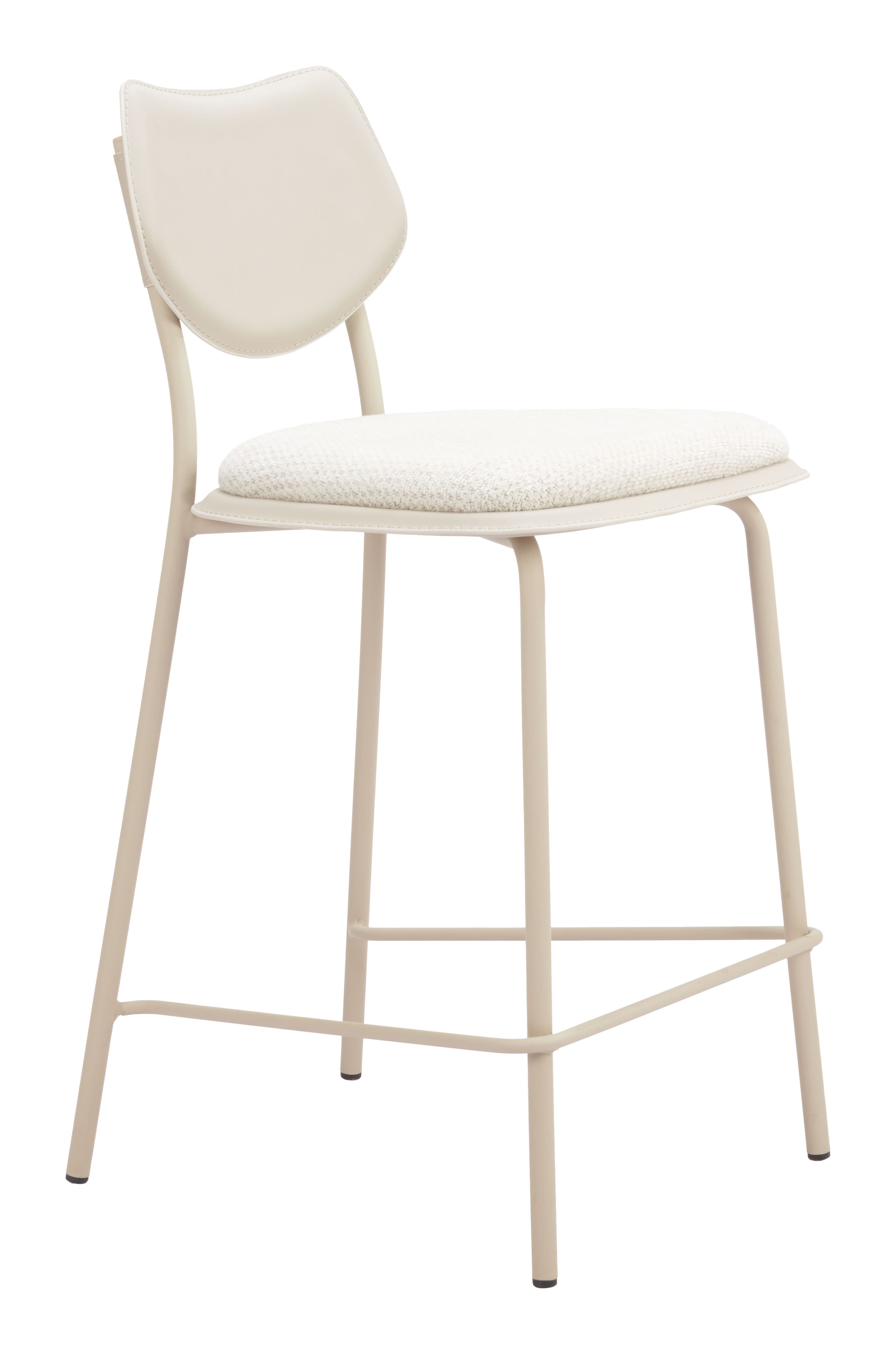 Zeal Counter Stool (Set of 4) Light Gray & Beige product image