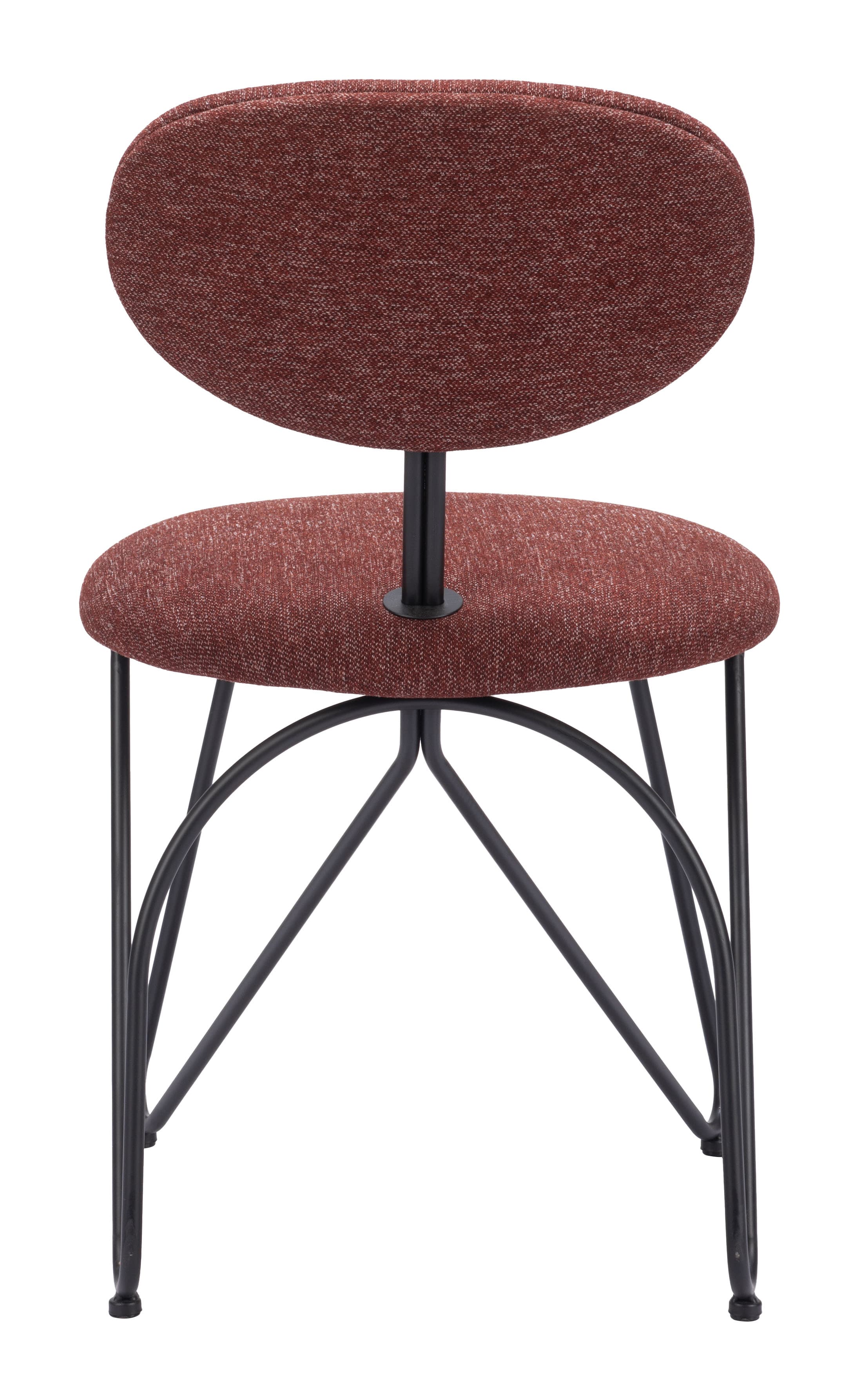 Novi Dining Chair (Set of 2) Maroon Brown product image
