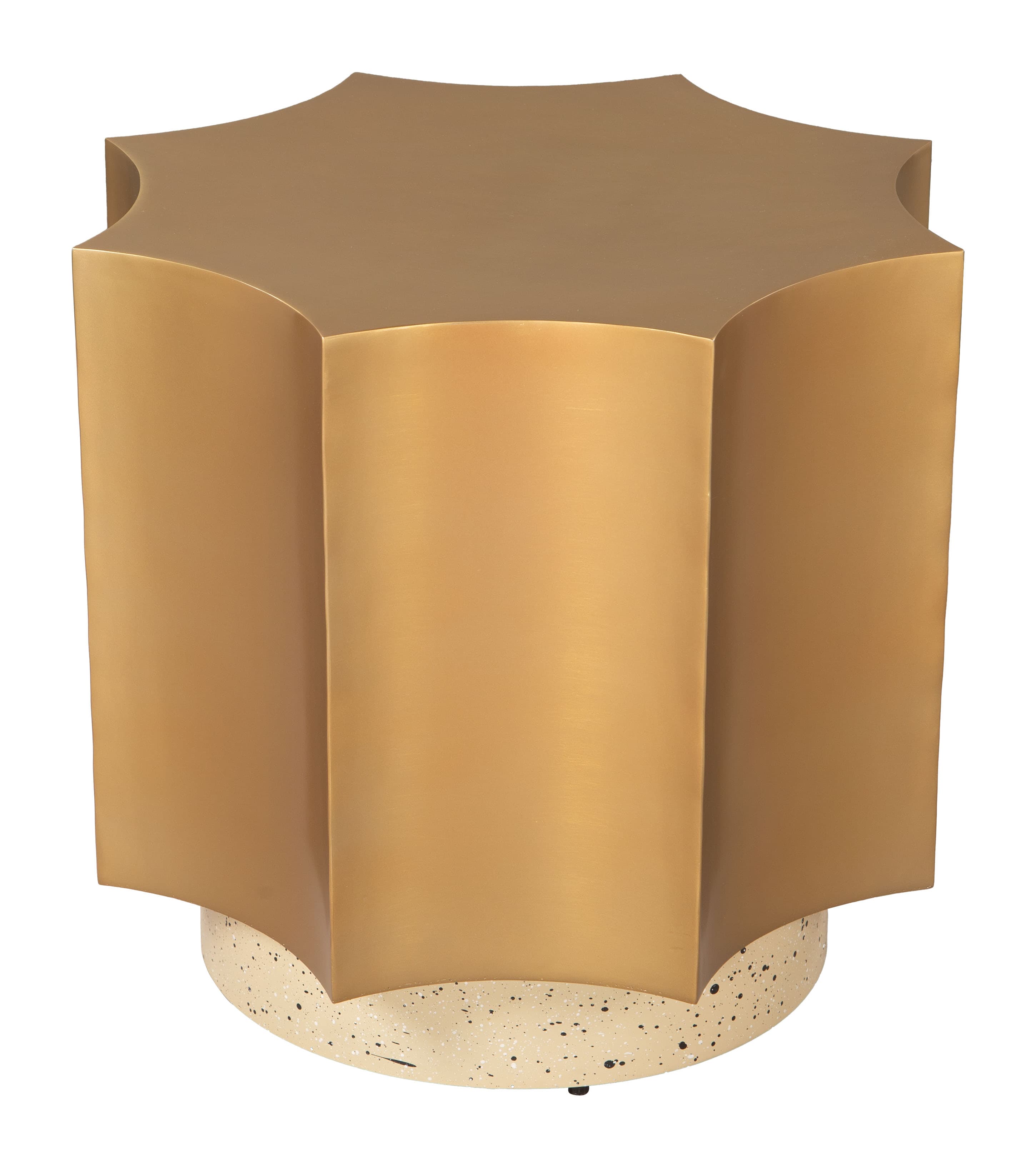 Osam Side Table Gold & Beige product image
