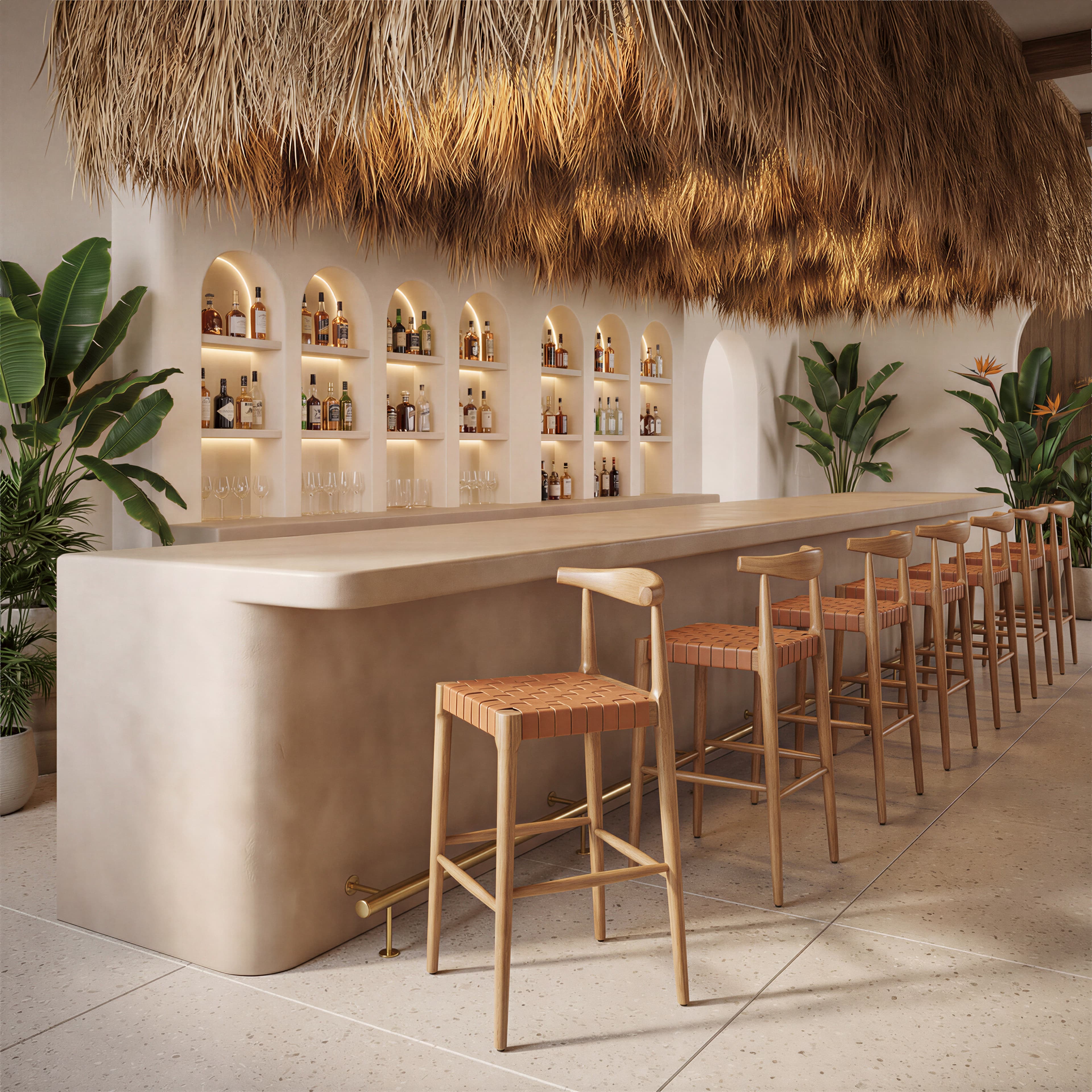 Bandani Barstool Tan product image