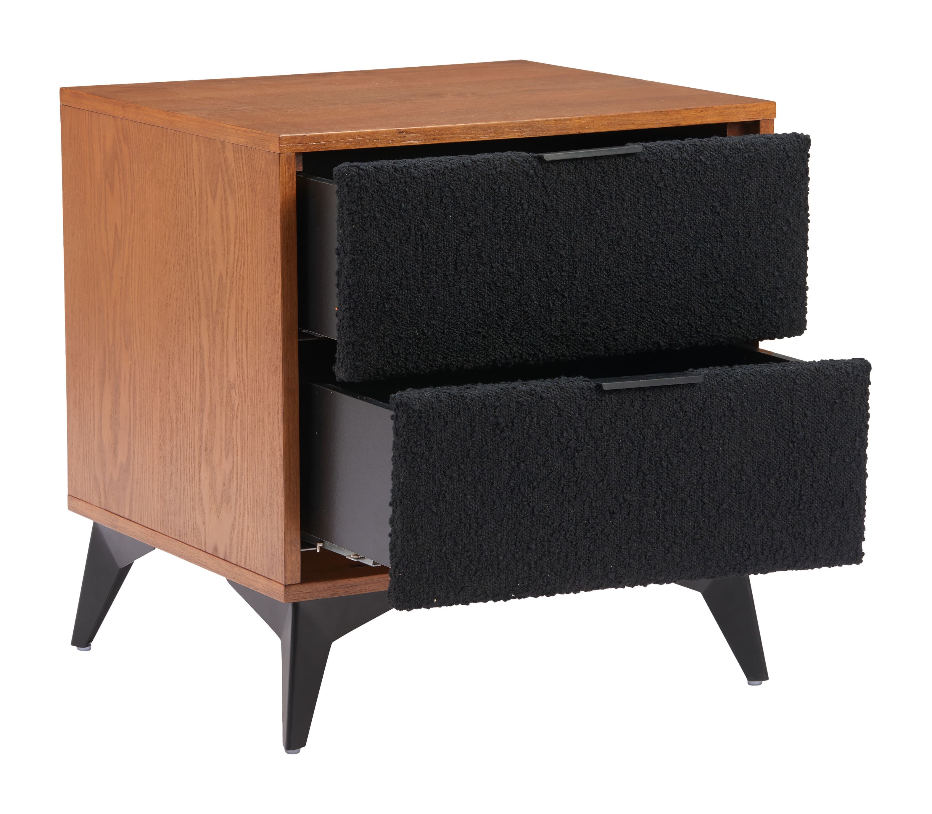 Zarif Nightstand Black & Walnut product image