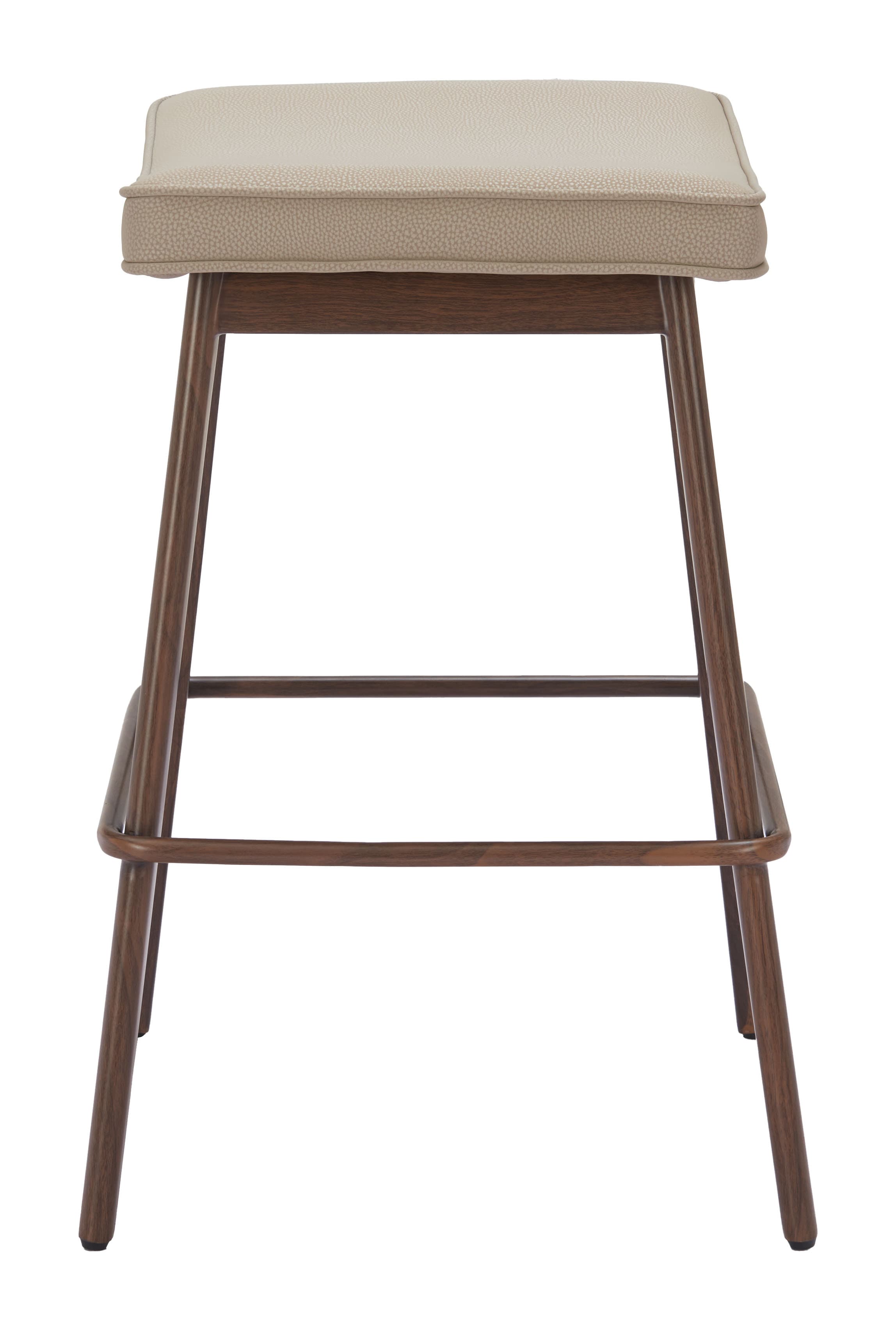 Divat Counter Stool (Set of 2) Beige & Walnut product image