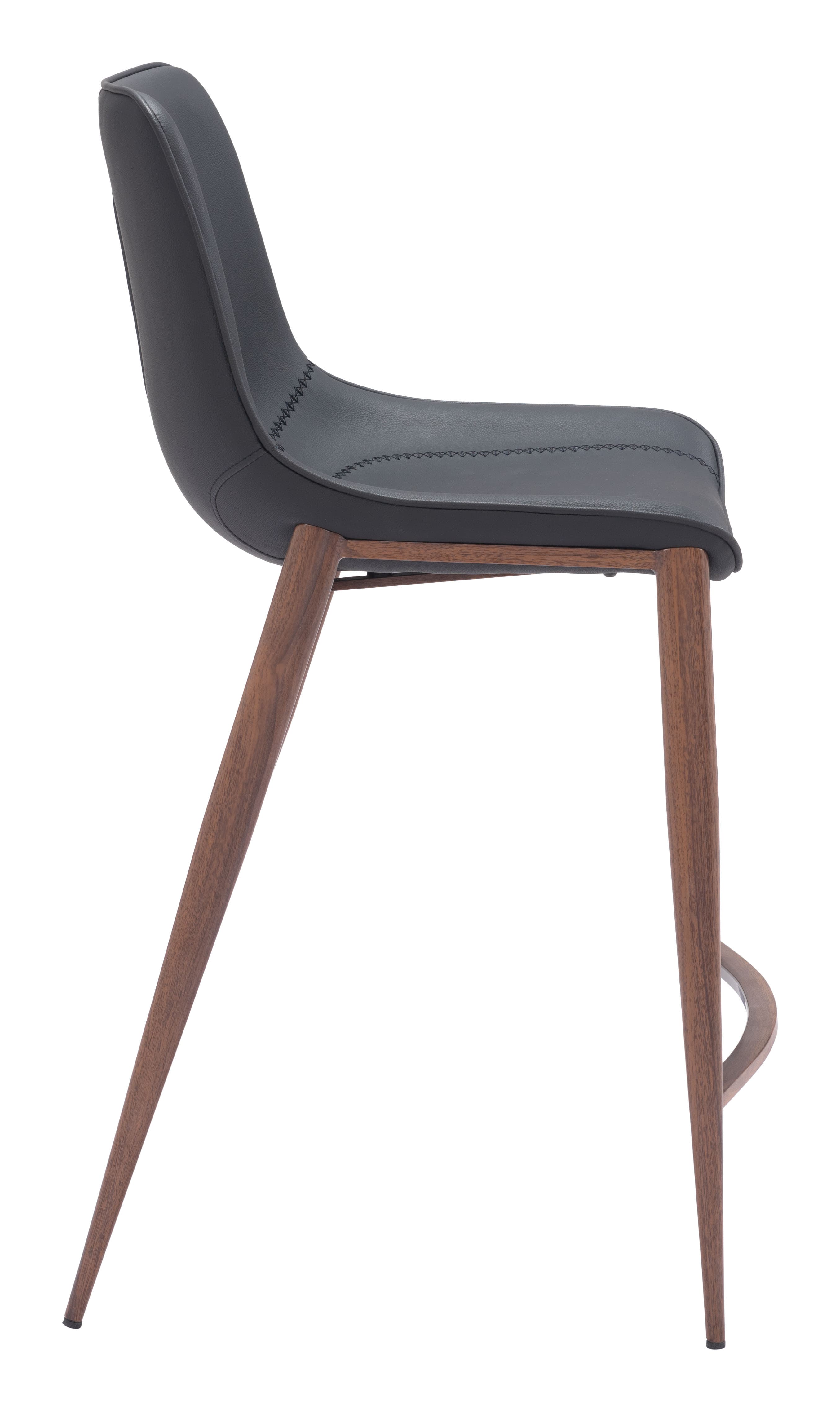 Magnus Counter Stool (Set of 2) Black & Walnut product image