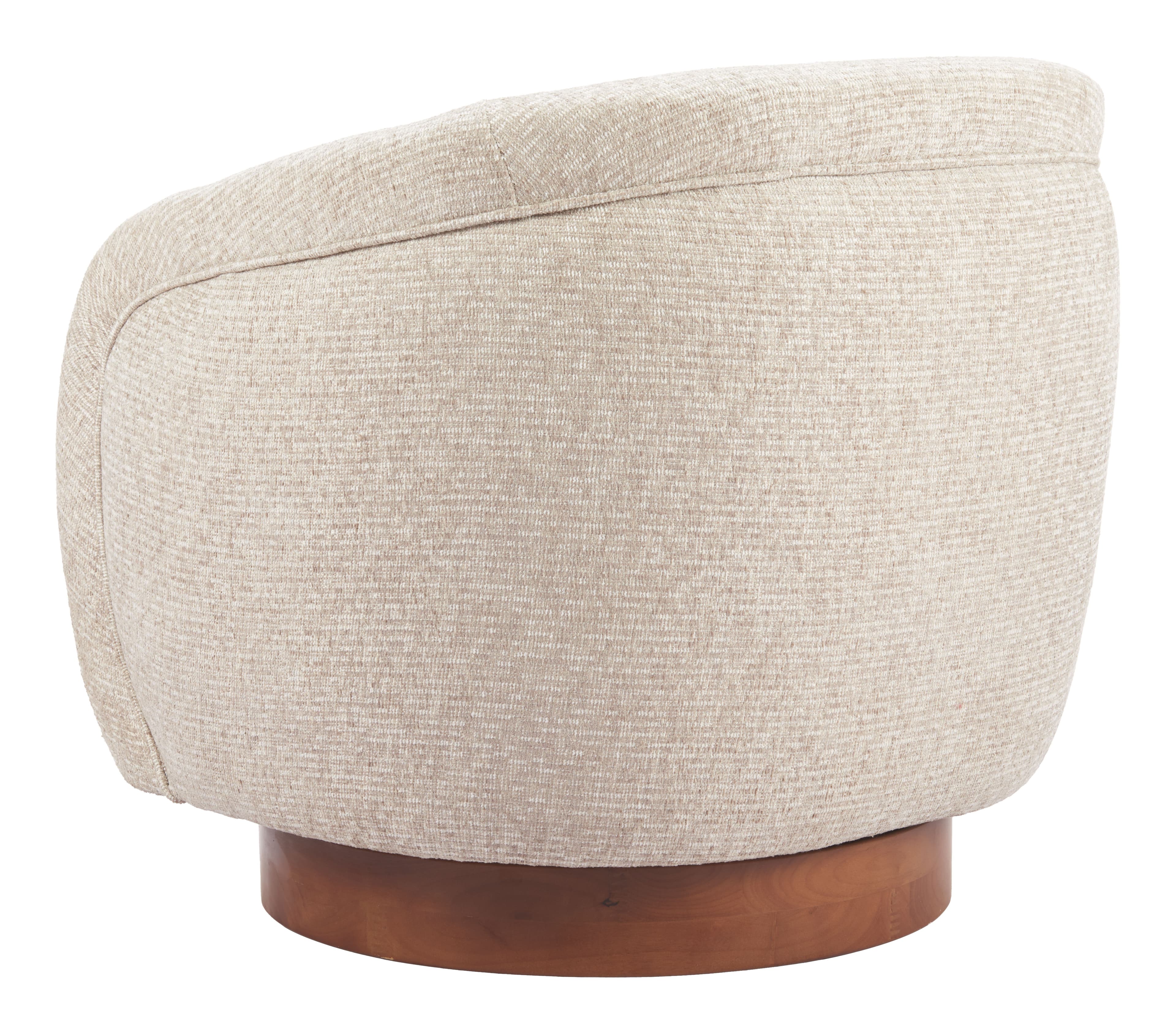 Vinta Swivel Chair Beige product image