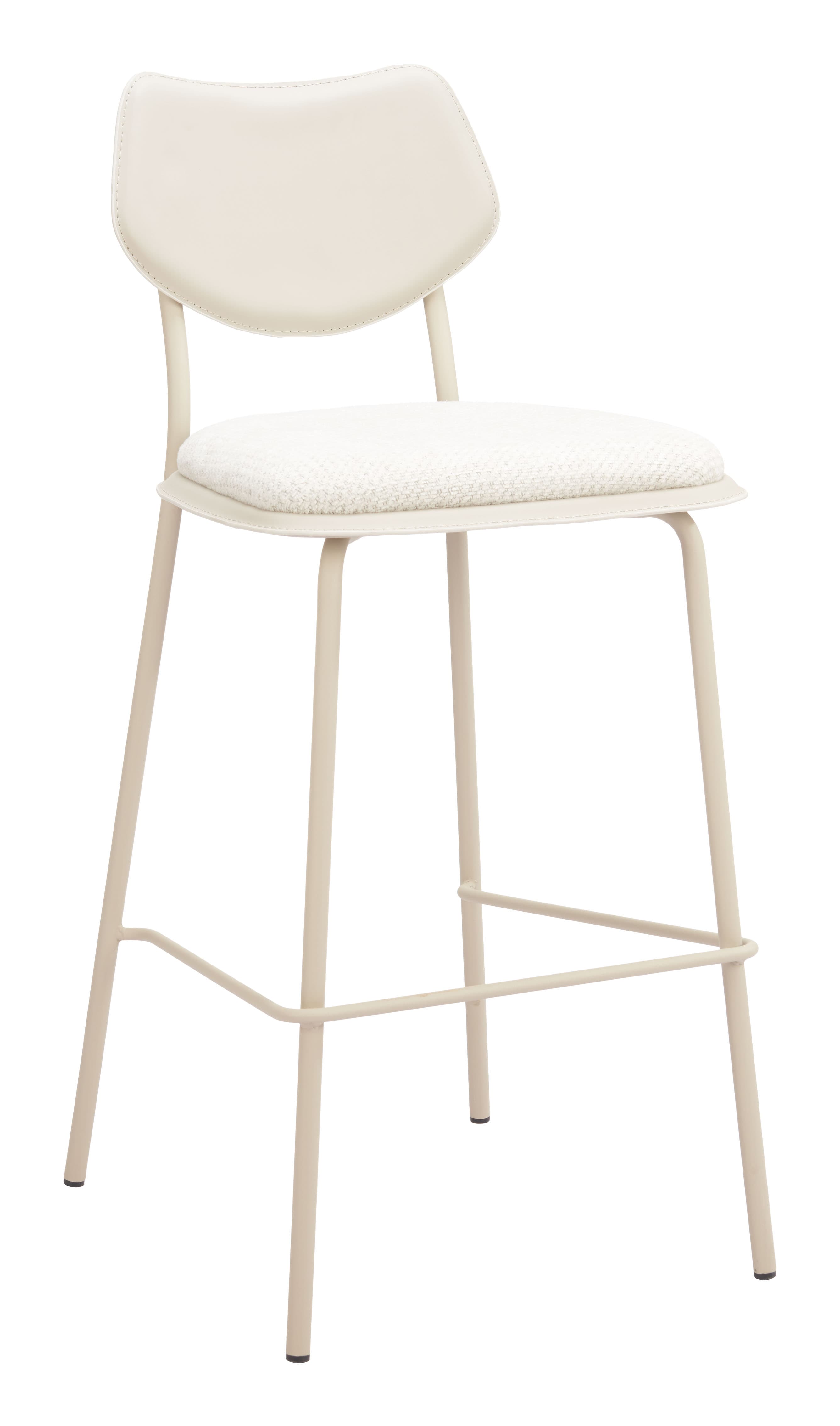 Zeal Barstool (Set of 4) Light Gray & Beige product image