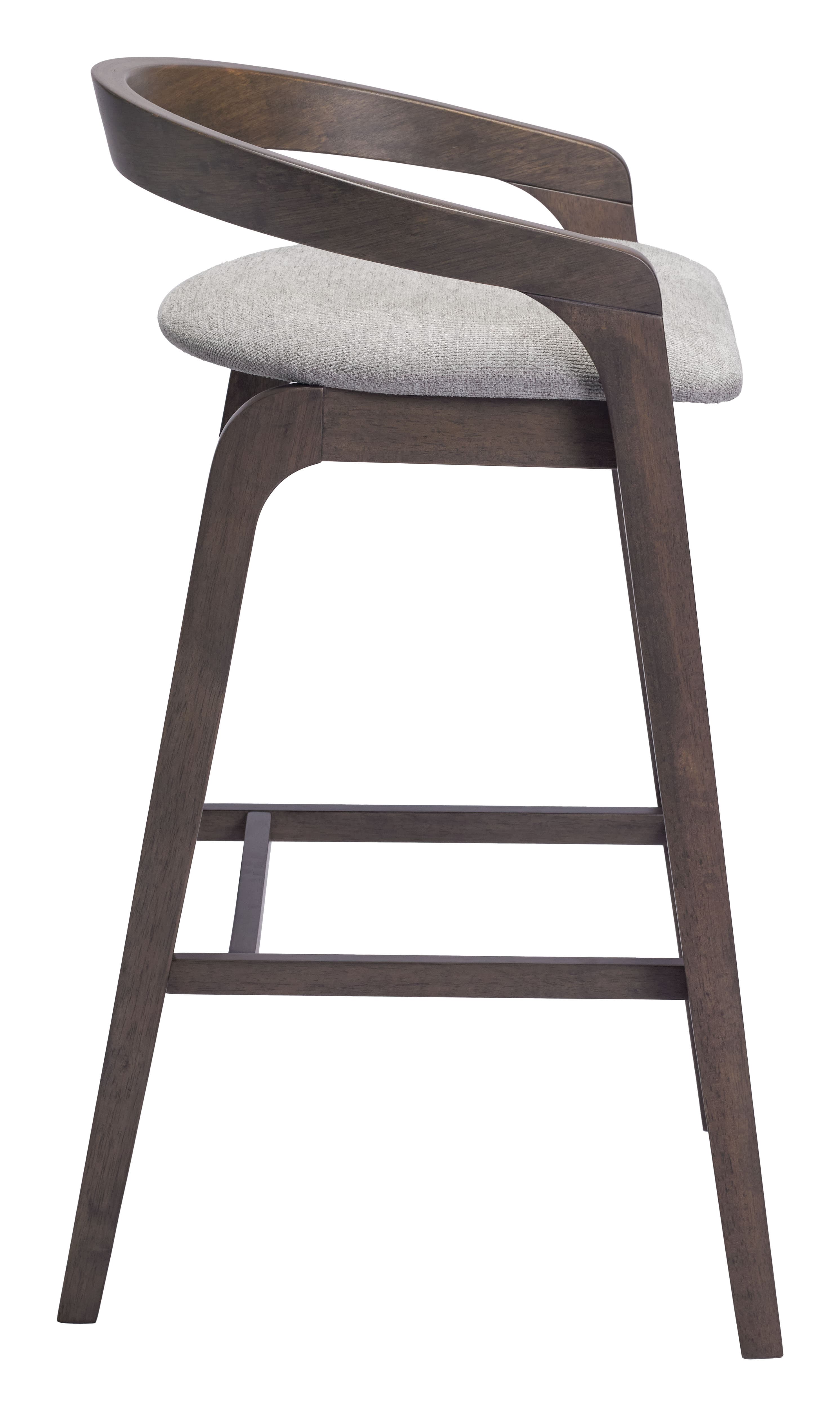 Troy Barstool (Set of 2) Dove Gray & Espresso product image