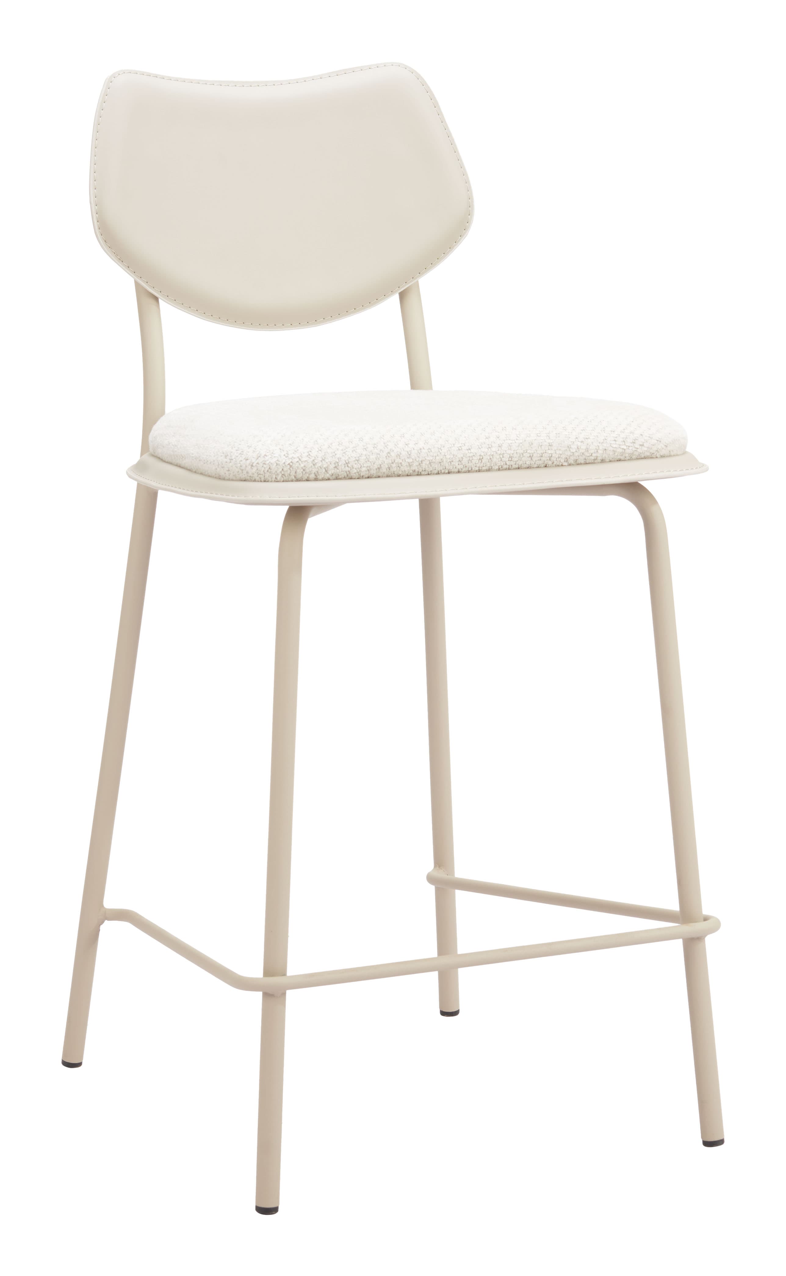Zeal Counter Stool (Set of 4) Light Gray & Beige product image