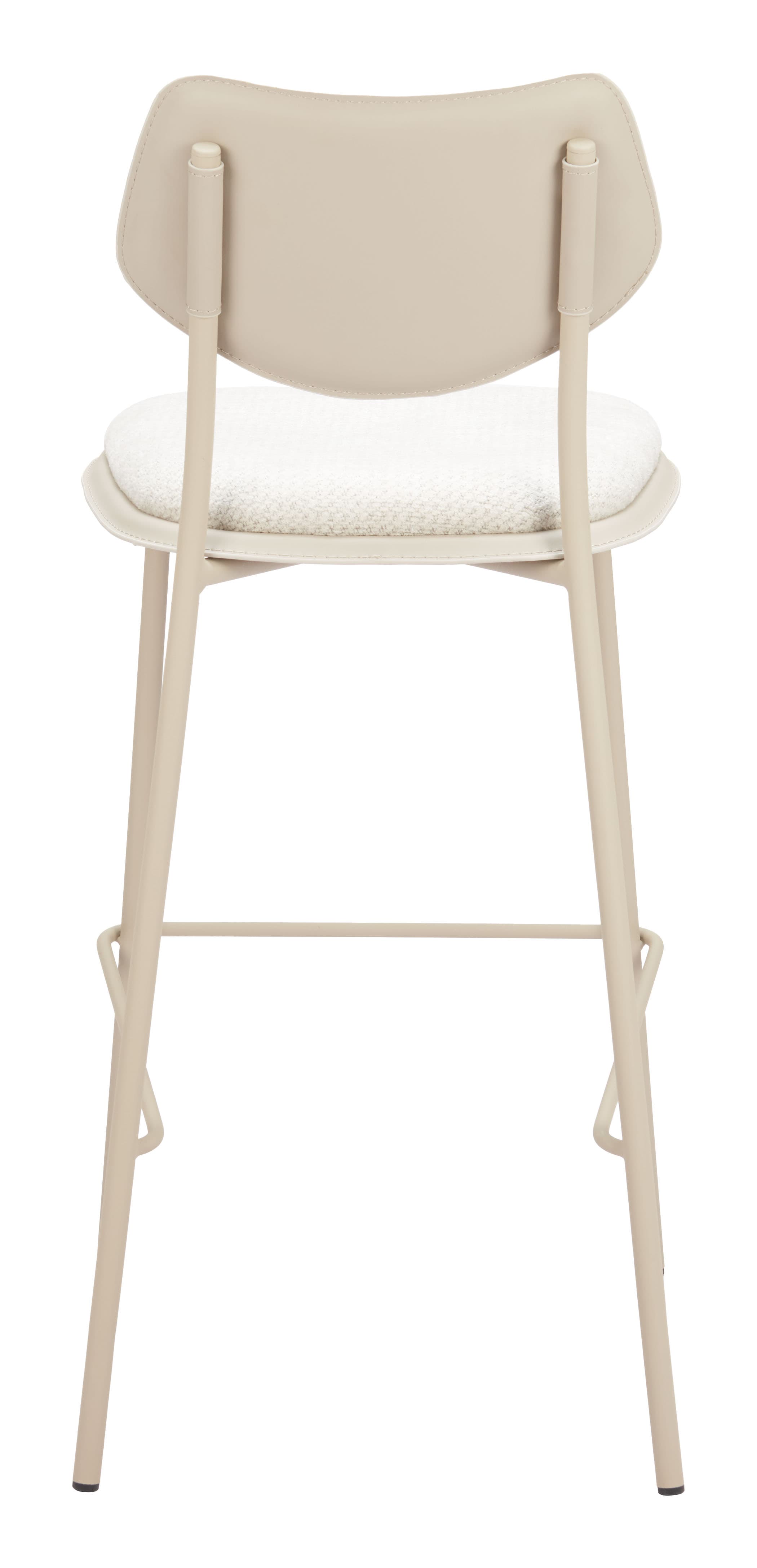 Zeal Barstool (Set of 4) Light Gray & Beige product image