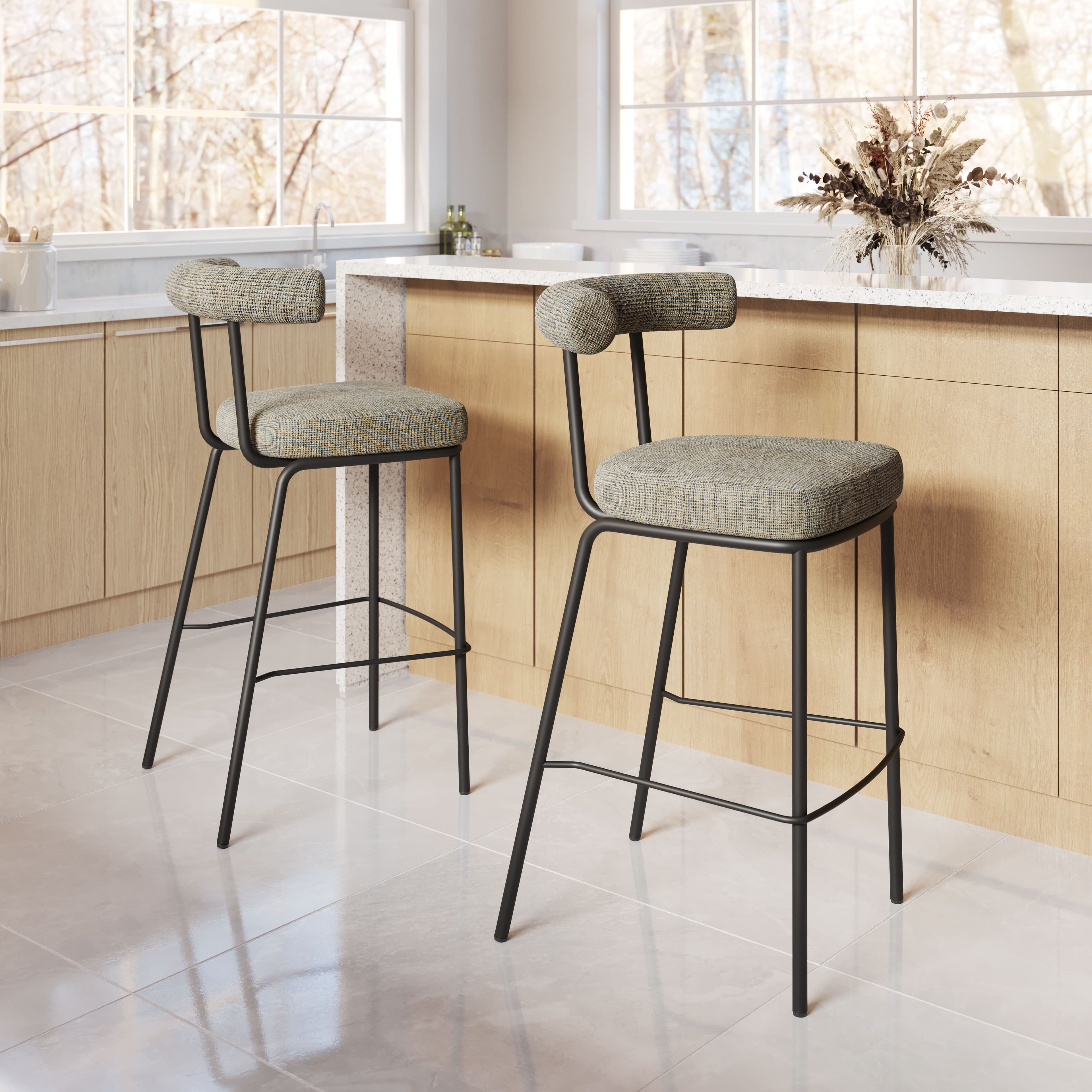 Kede Barstool Green Tweed product image