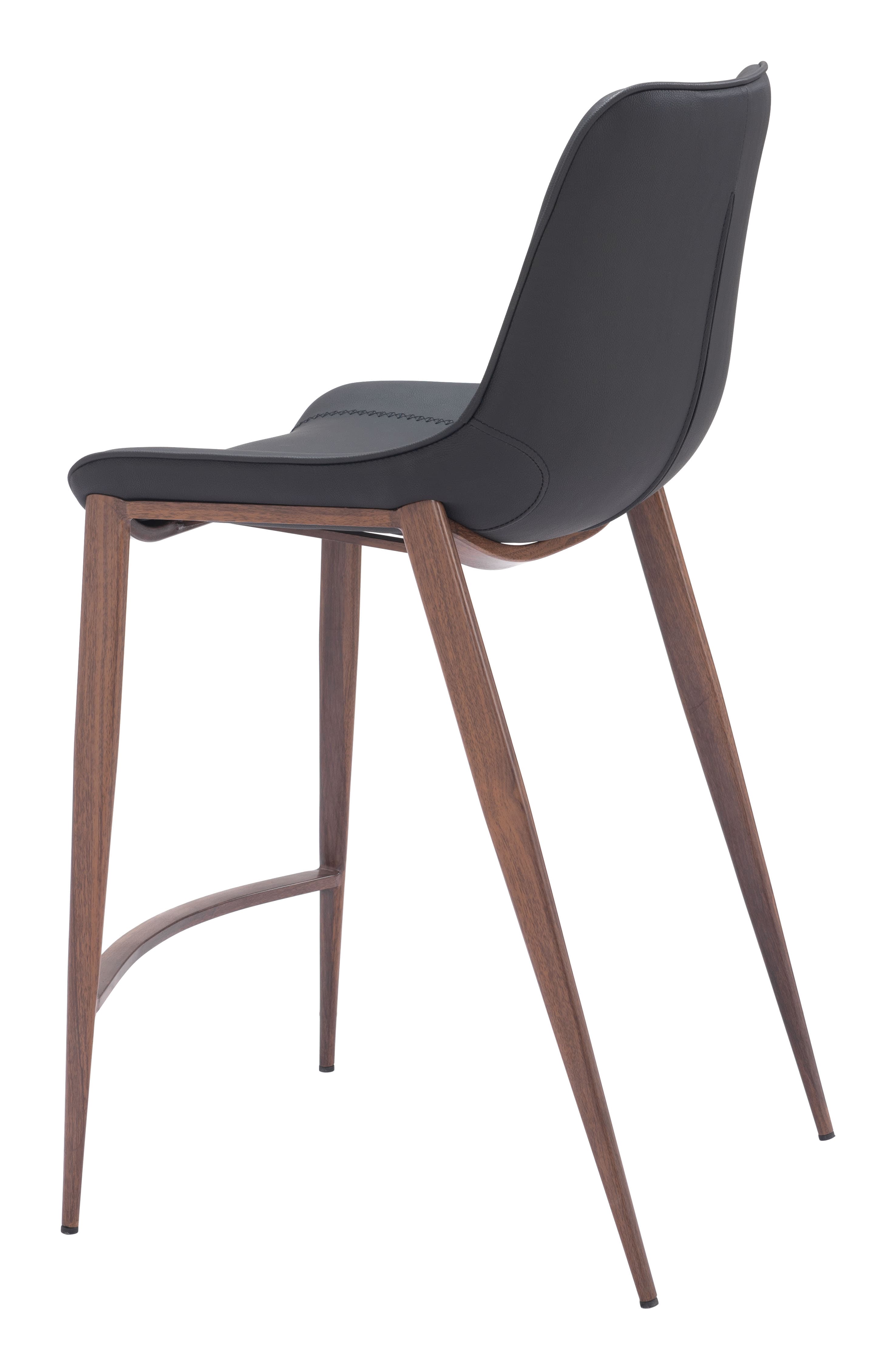 Magnus Counter Stool (Set of 2) Black & Walnut product image