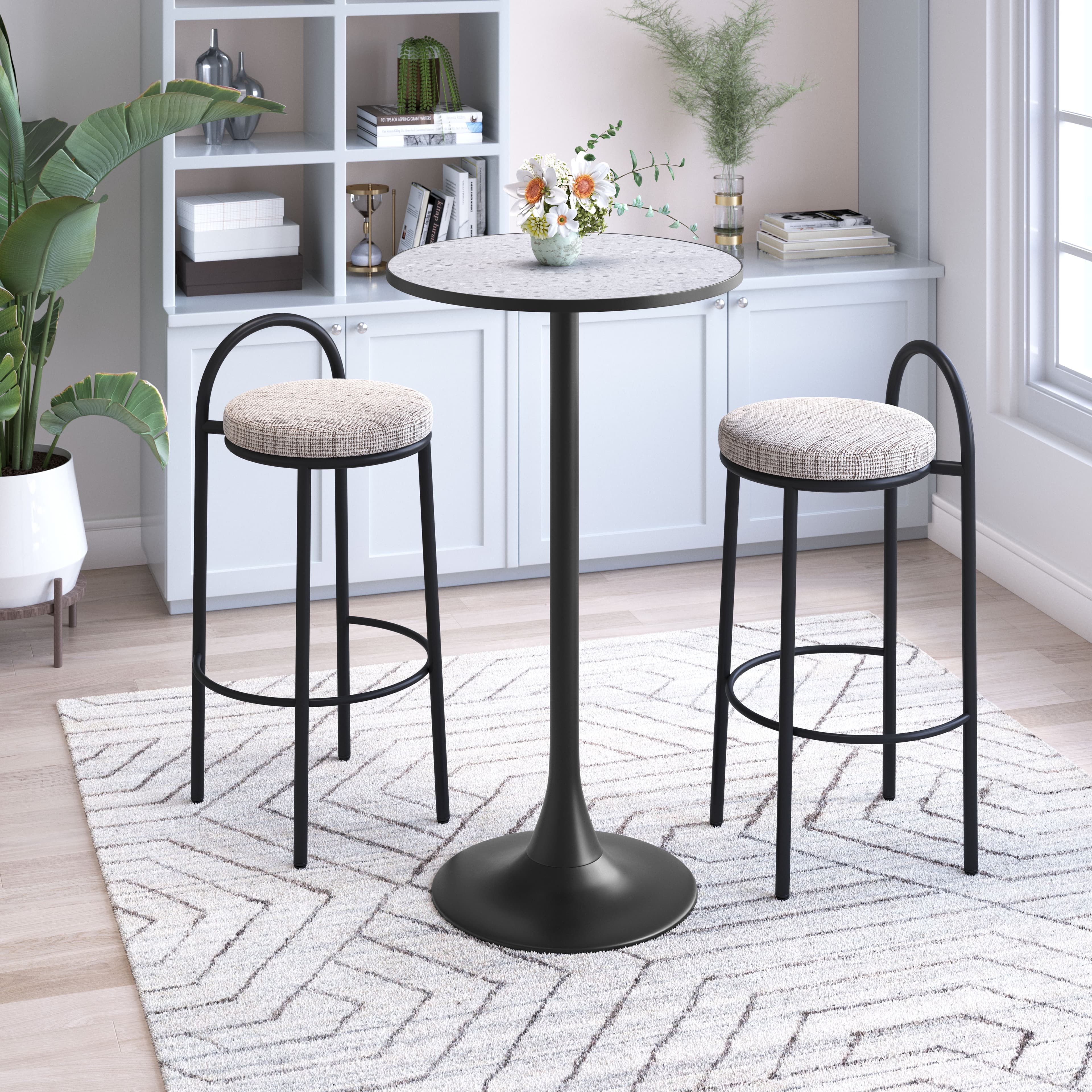 Bite Bar Table Gray & Black product image