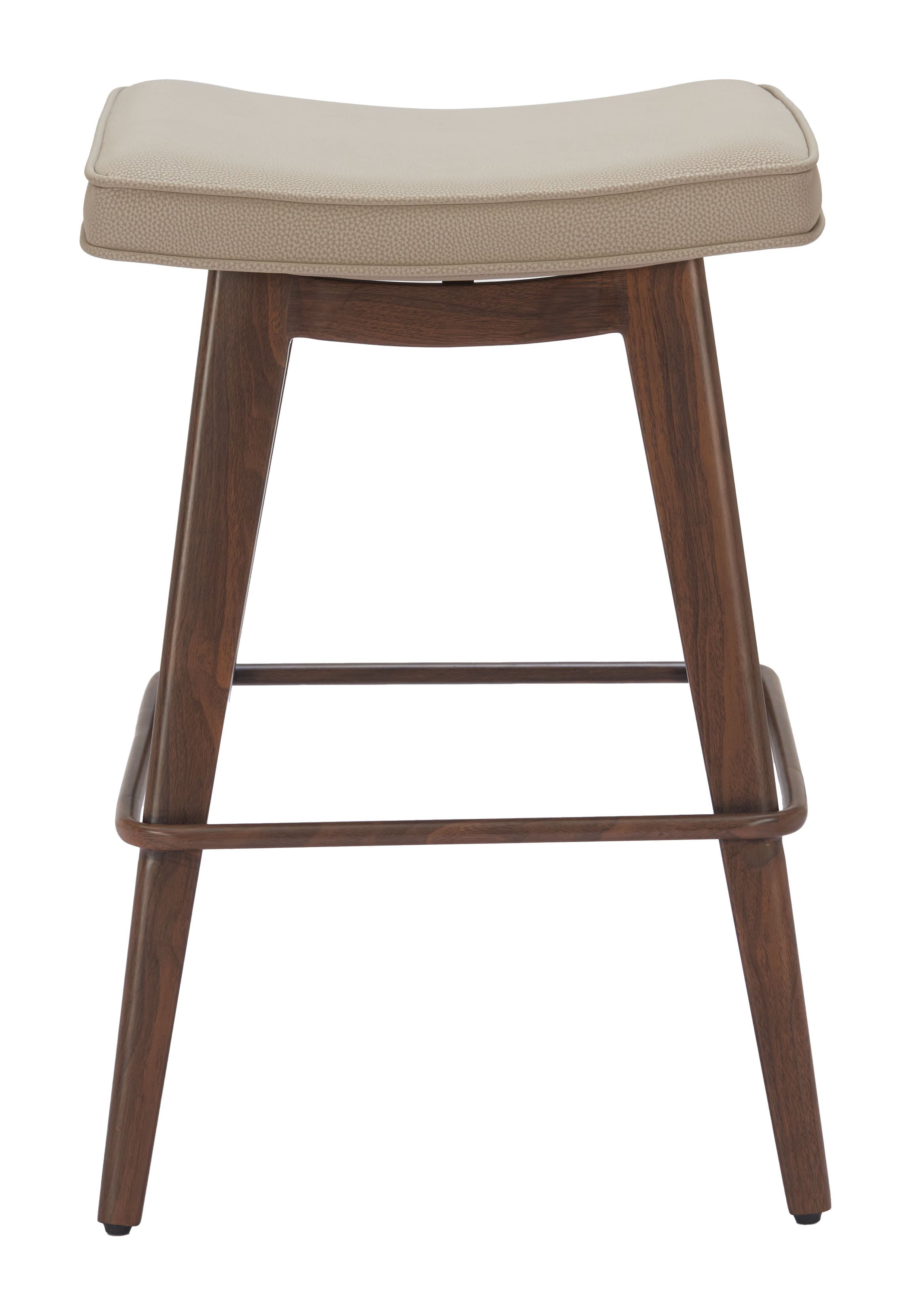 Divat Counter Stool (Set of 2) Beige & Walnut product image