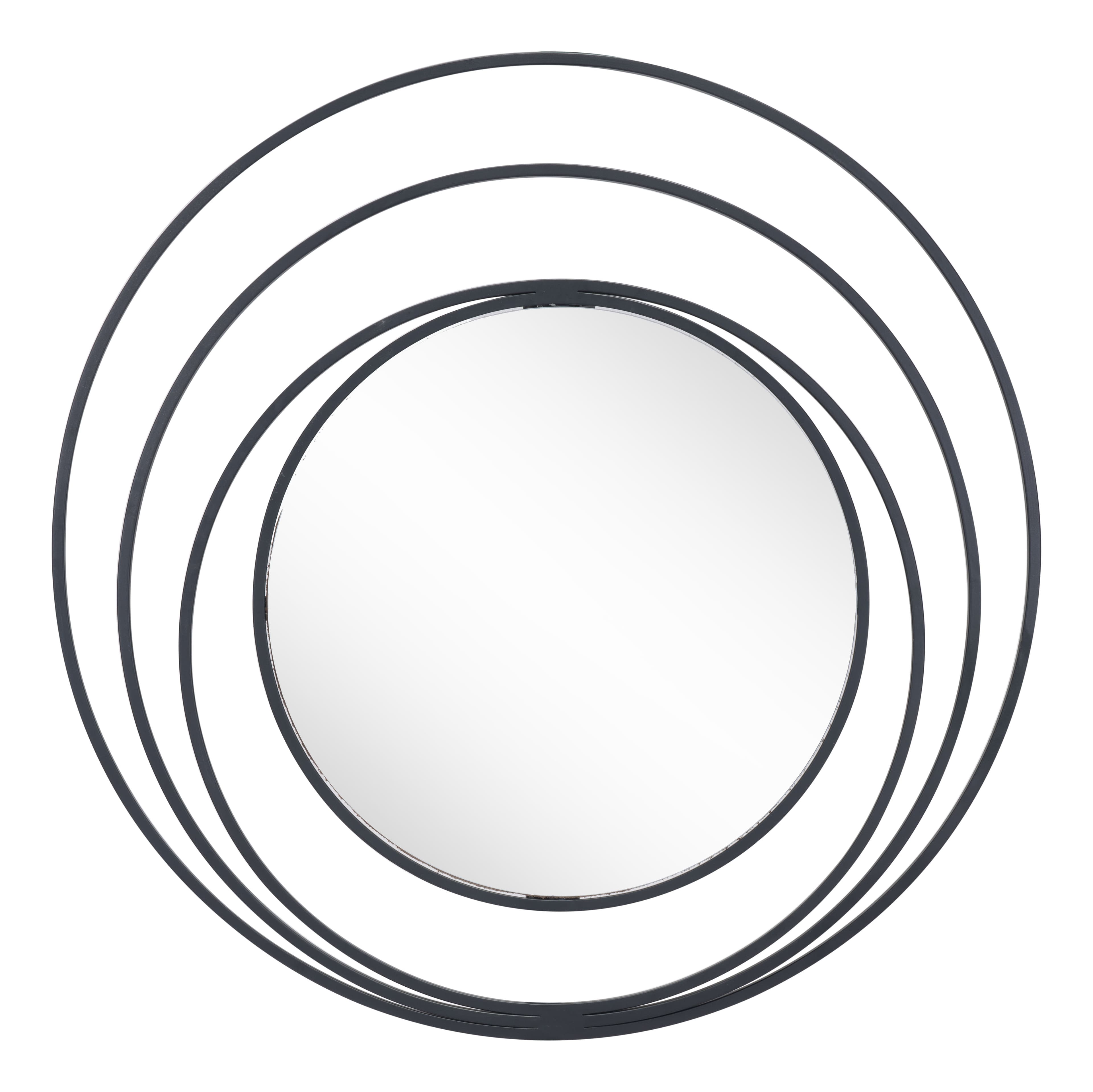 Luna Round Mirror Black product image