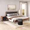 Netz King Bed Black & Walnut product image