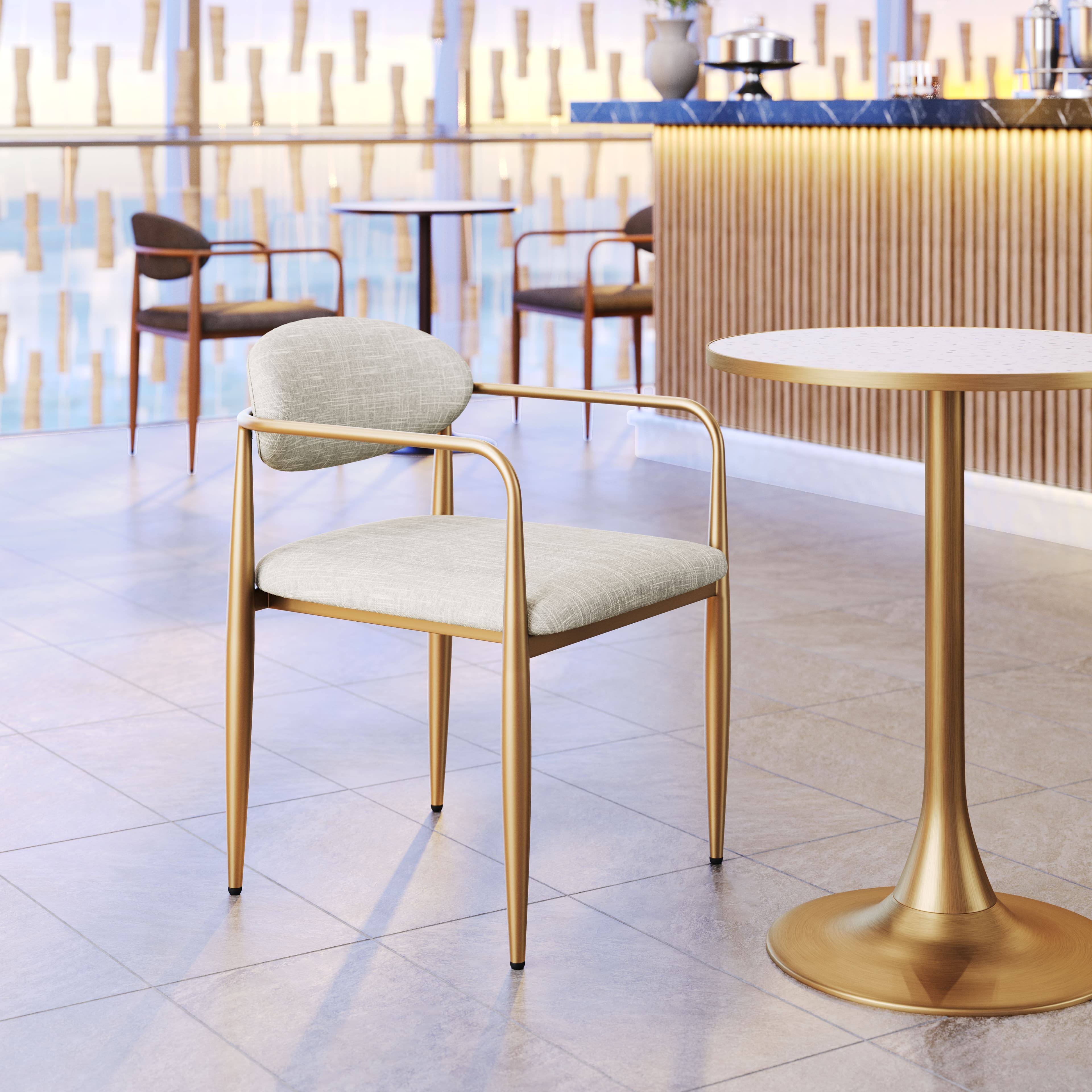 Zens Dining Chair (Set of 2) Quill Gray product image