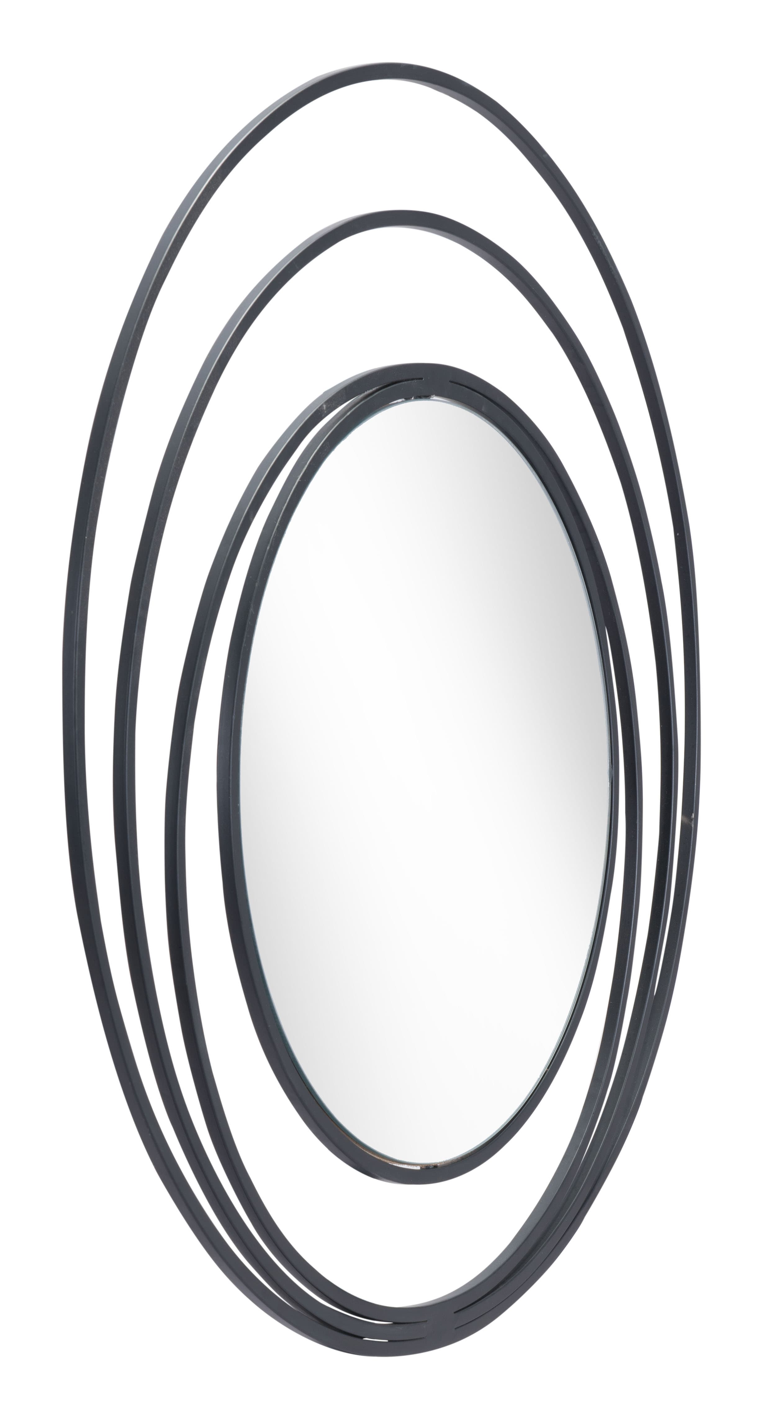 Luna Round Mirror Black product image