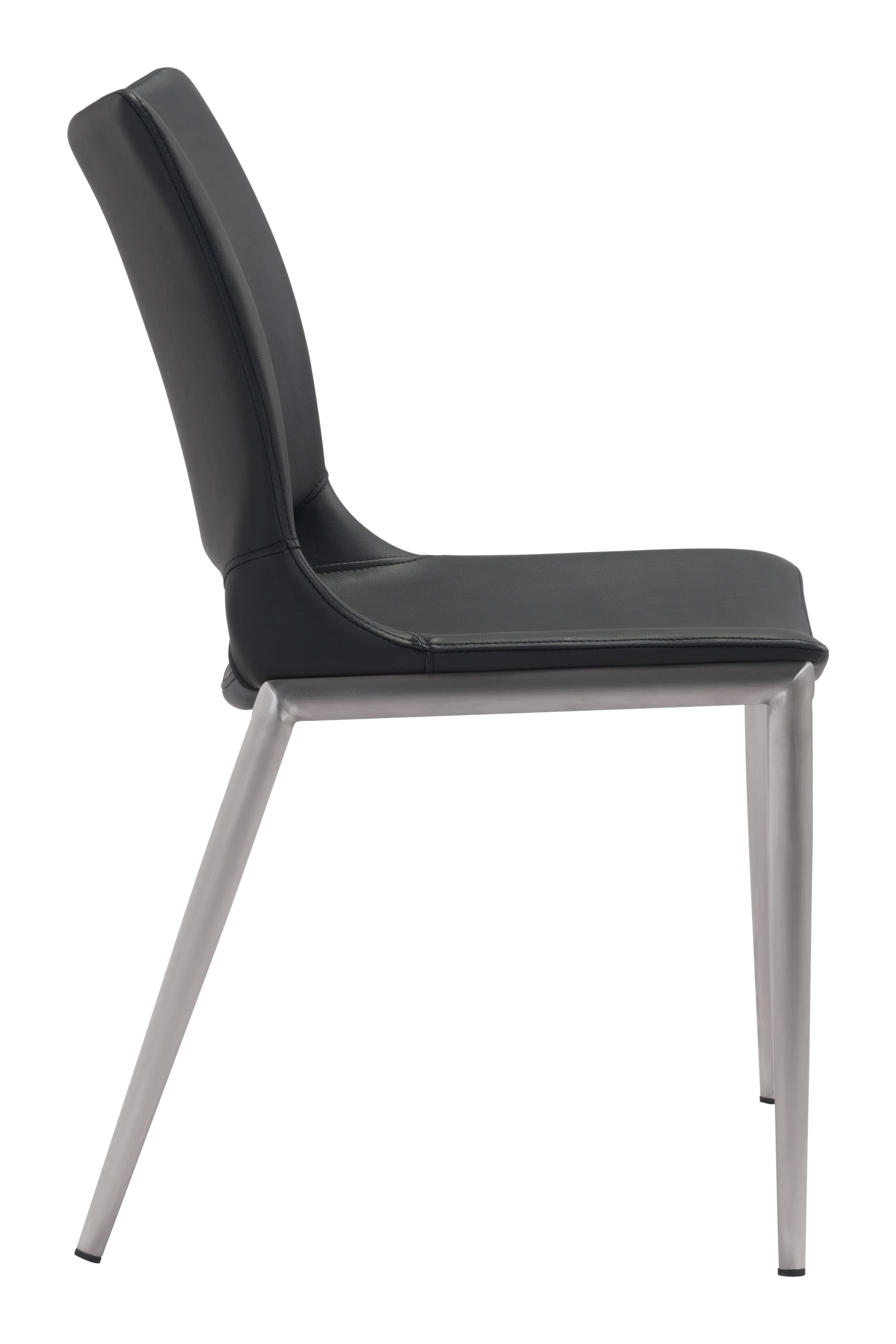 Ace Dining Chair (Set of 2) Black & Silver product image