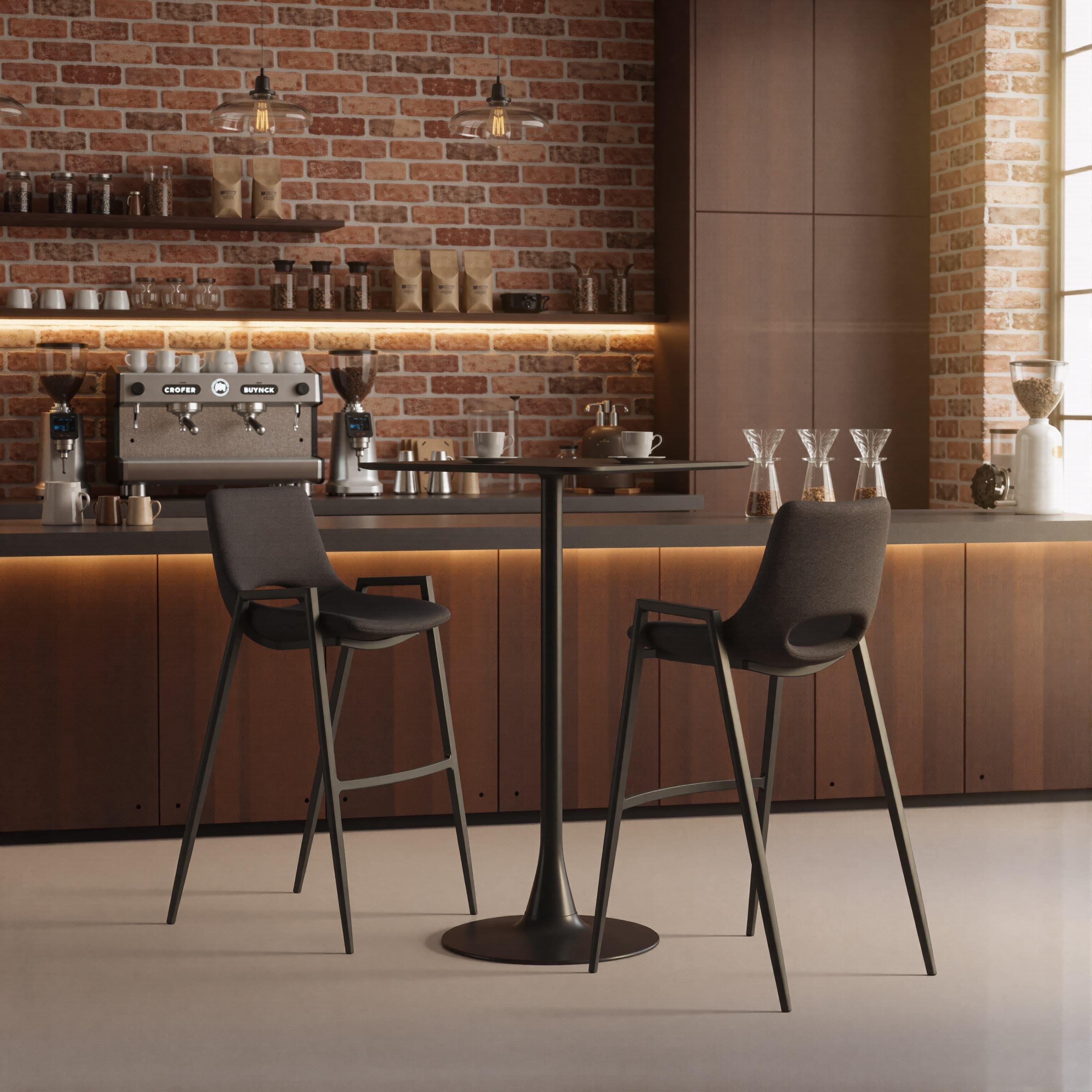 Desi Barstool (Set of 2) Black product image