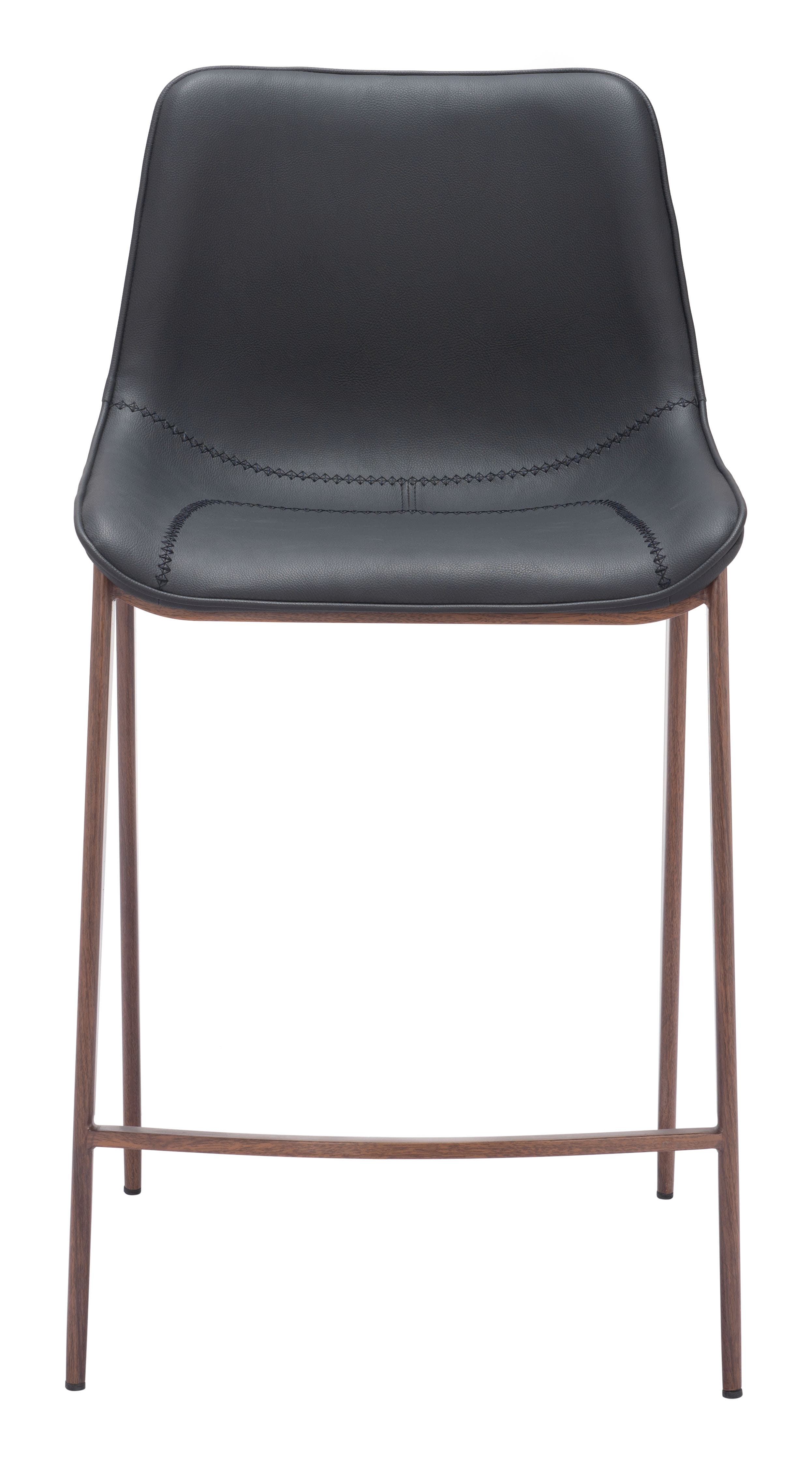 Magnus Counter Stool (Set of 2) Black & Walnut product image