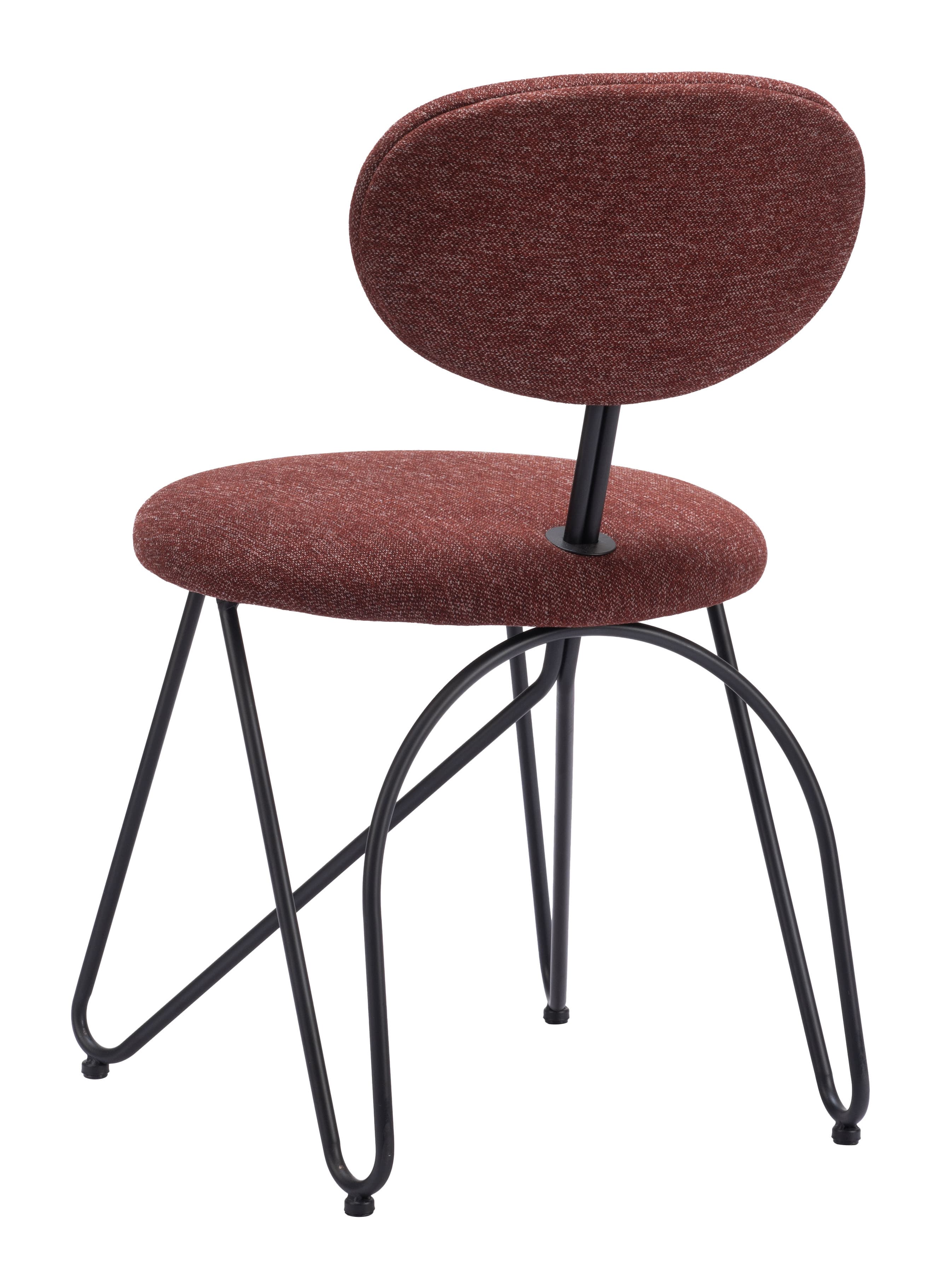 Novi Dining Chair (Set of 2) Maroon Brown product image