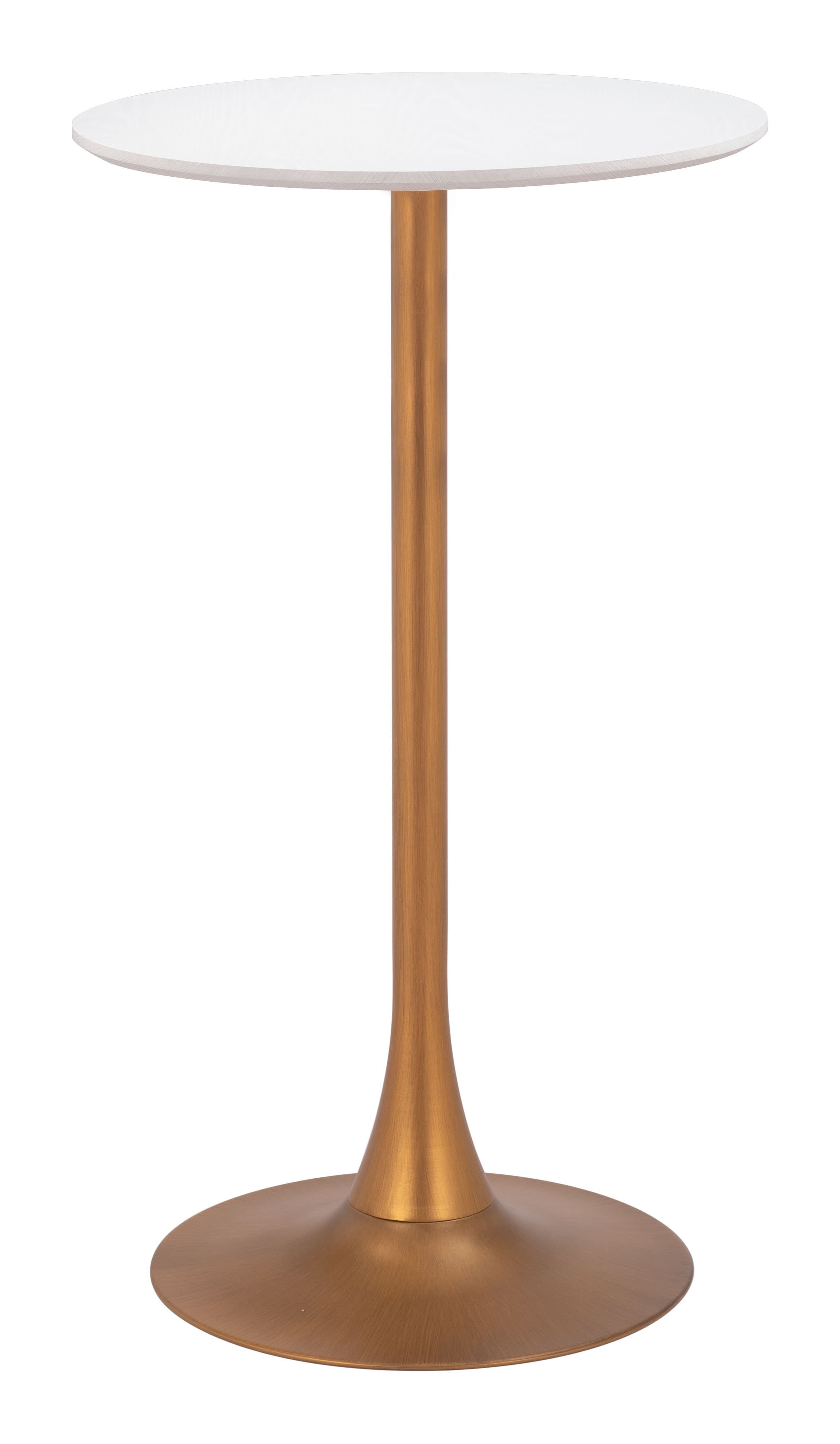 Auray Bar Table White & Gold product image
