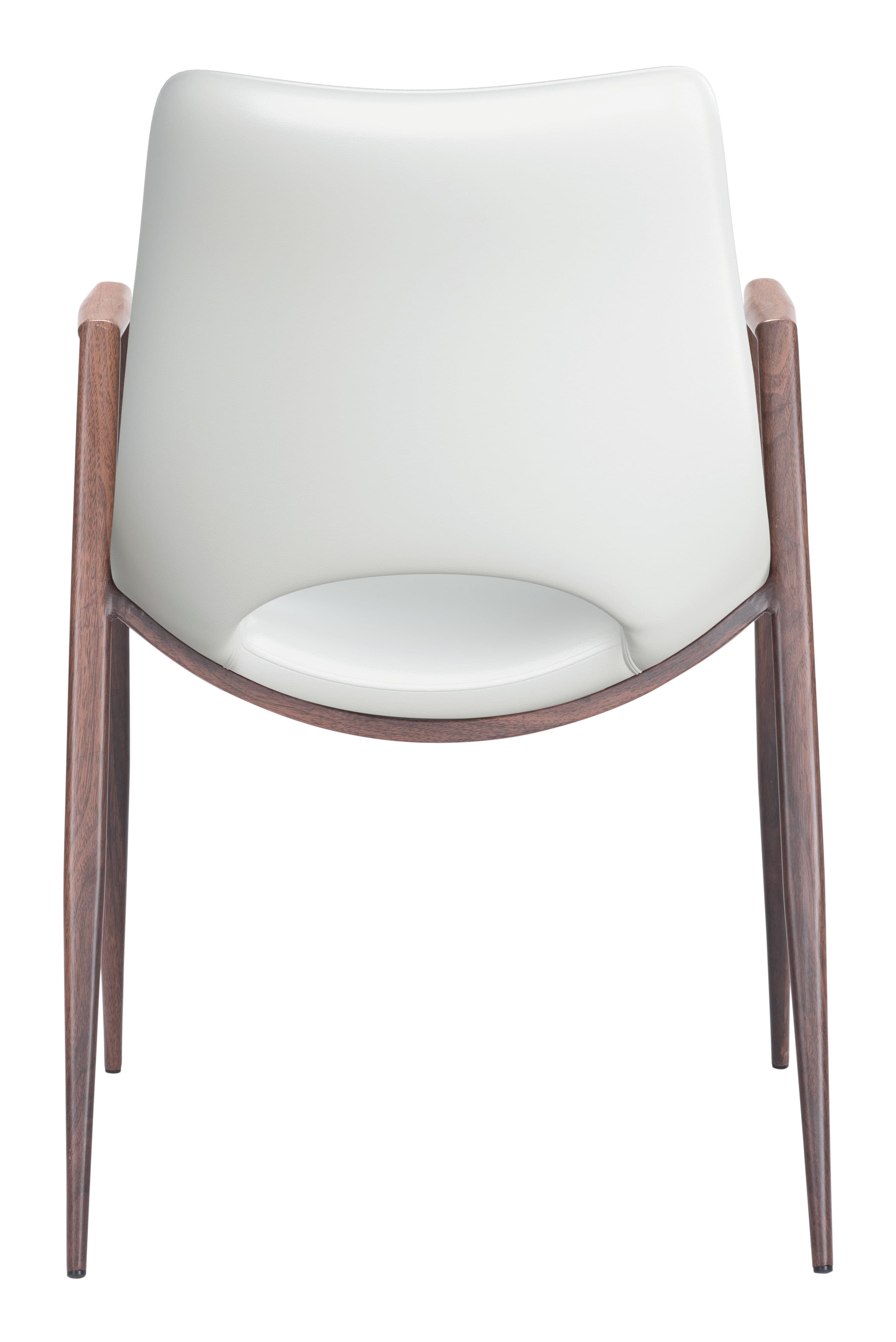 Desi Dining Chair (Set of 2) White & Walnut product image