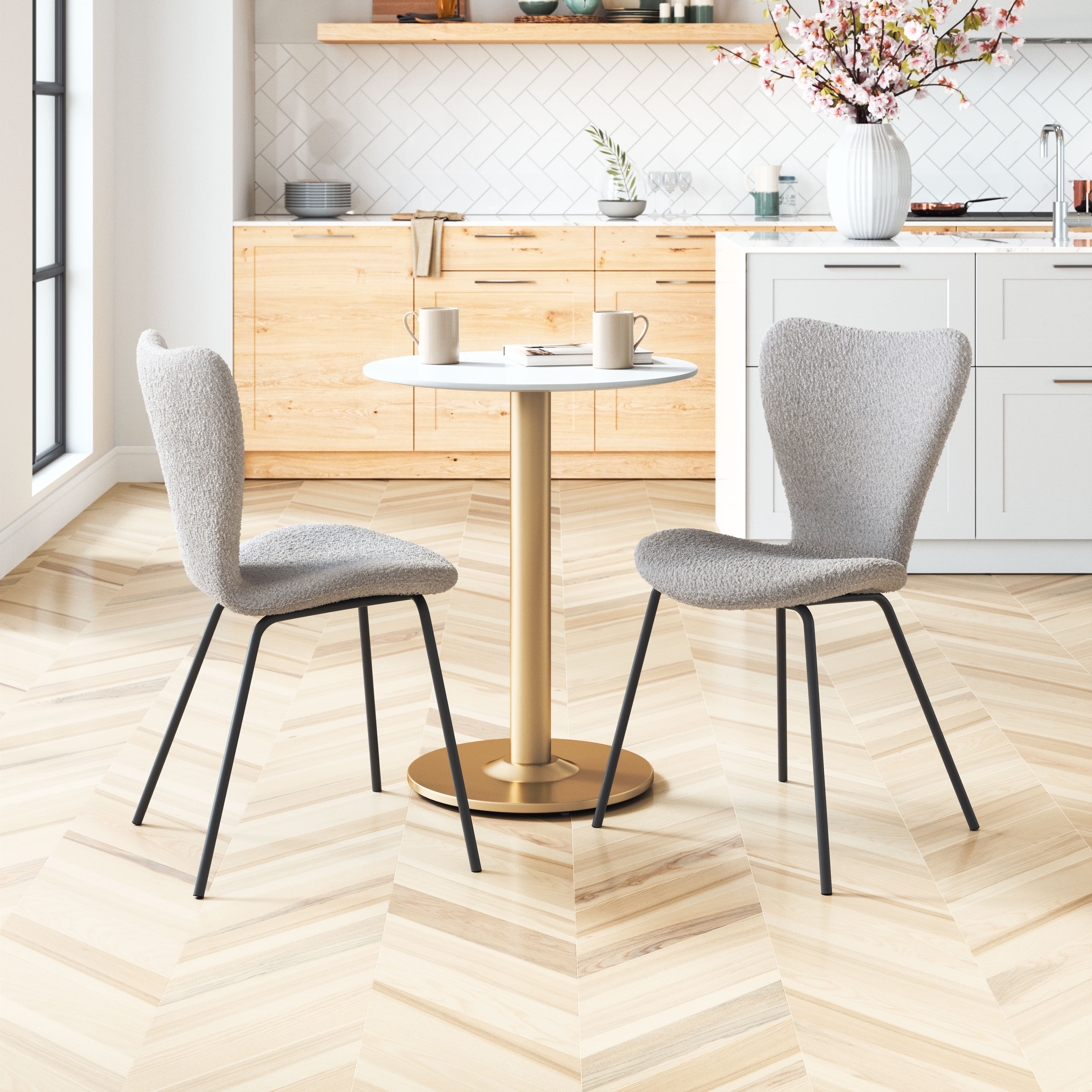 Thibideaux Dining Chair (Set of 2) Light Gray product image