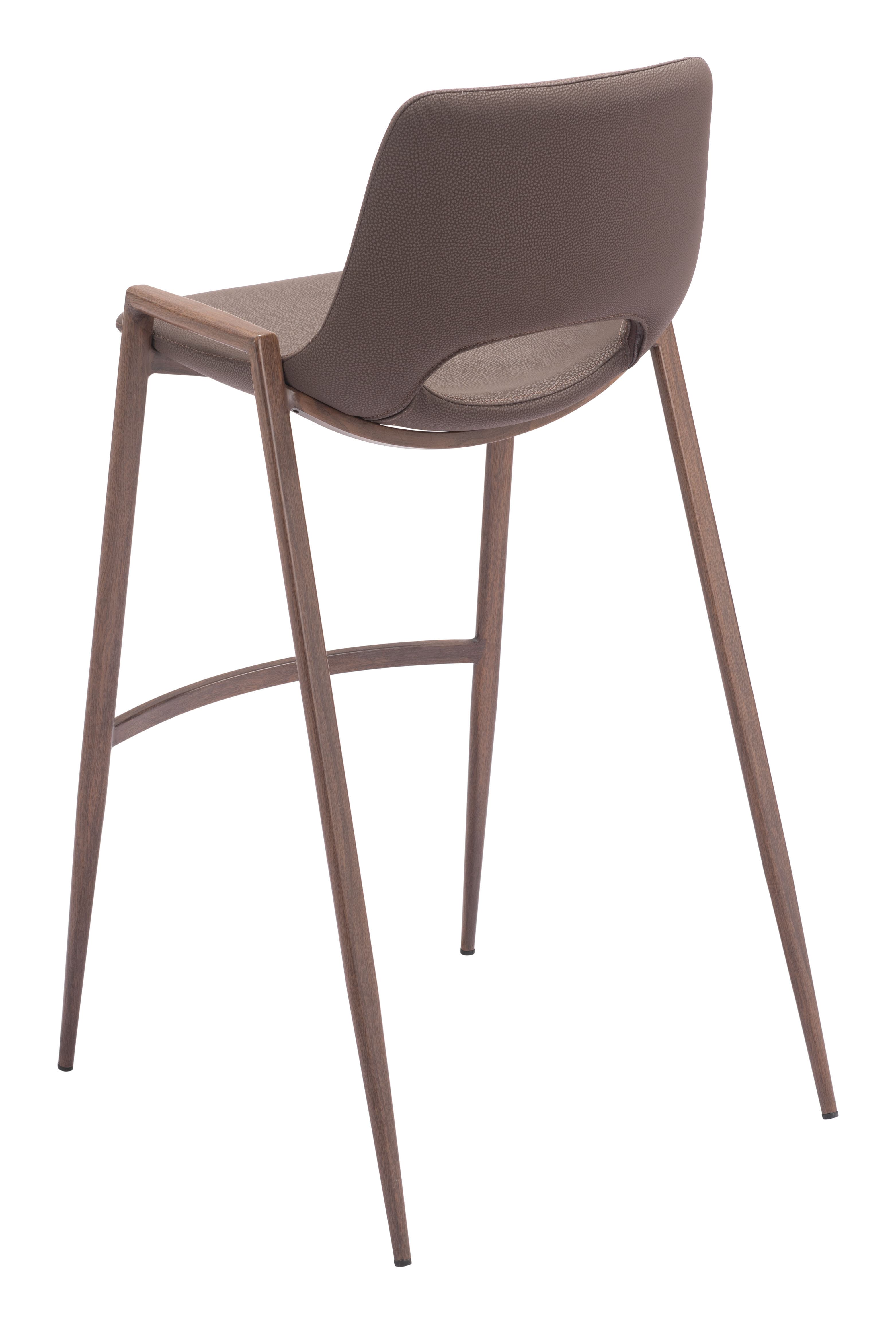 Desi Barstool (Set of 2) Brown & Walnut product image