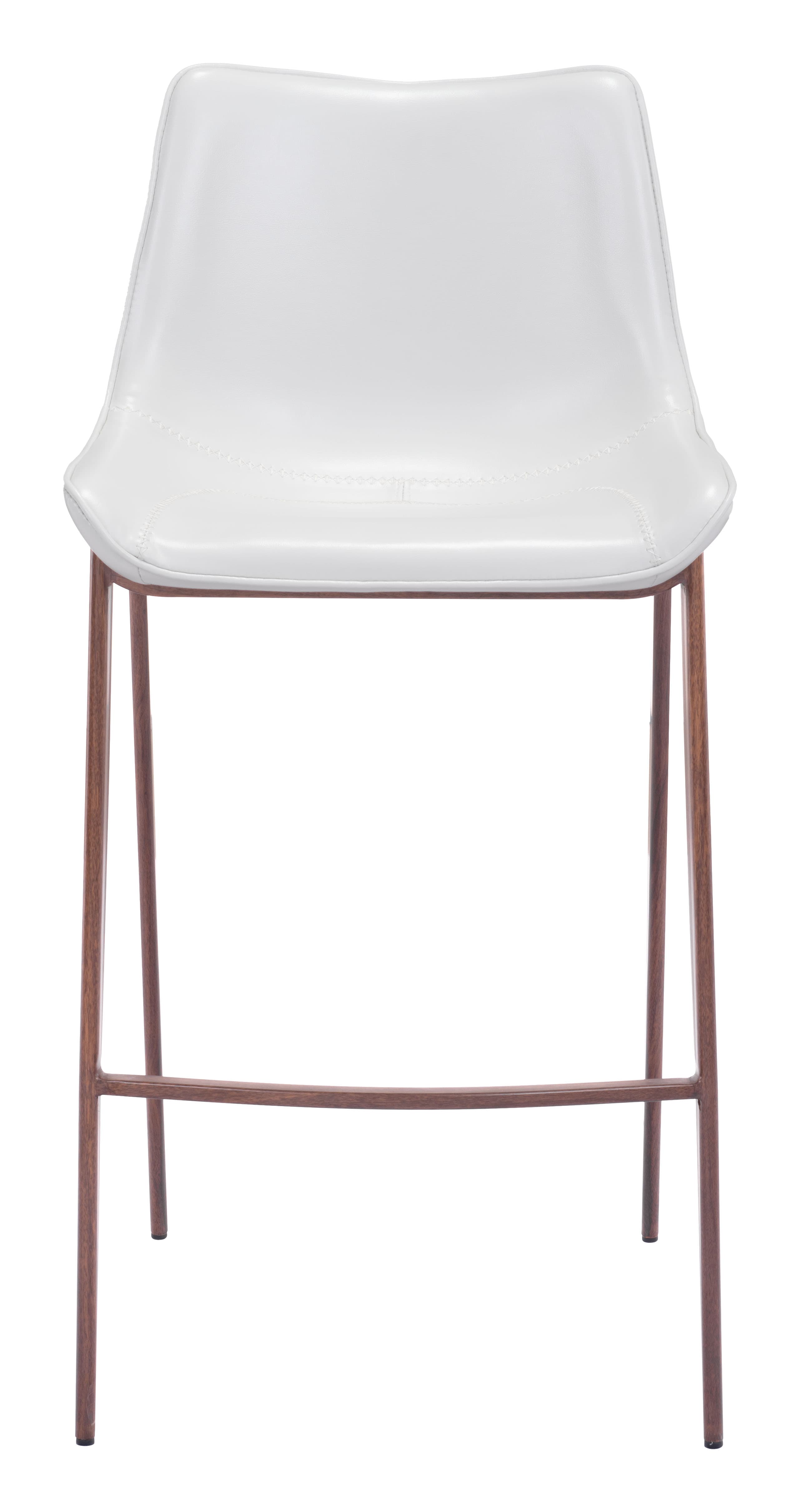 Magnus Barstool (Set of 2) White & Walnut product image