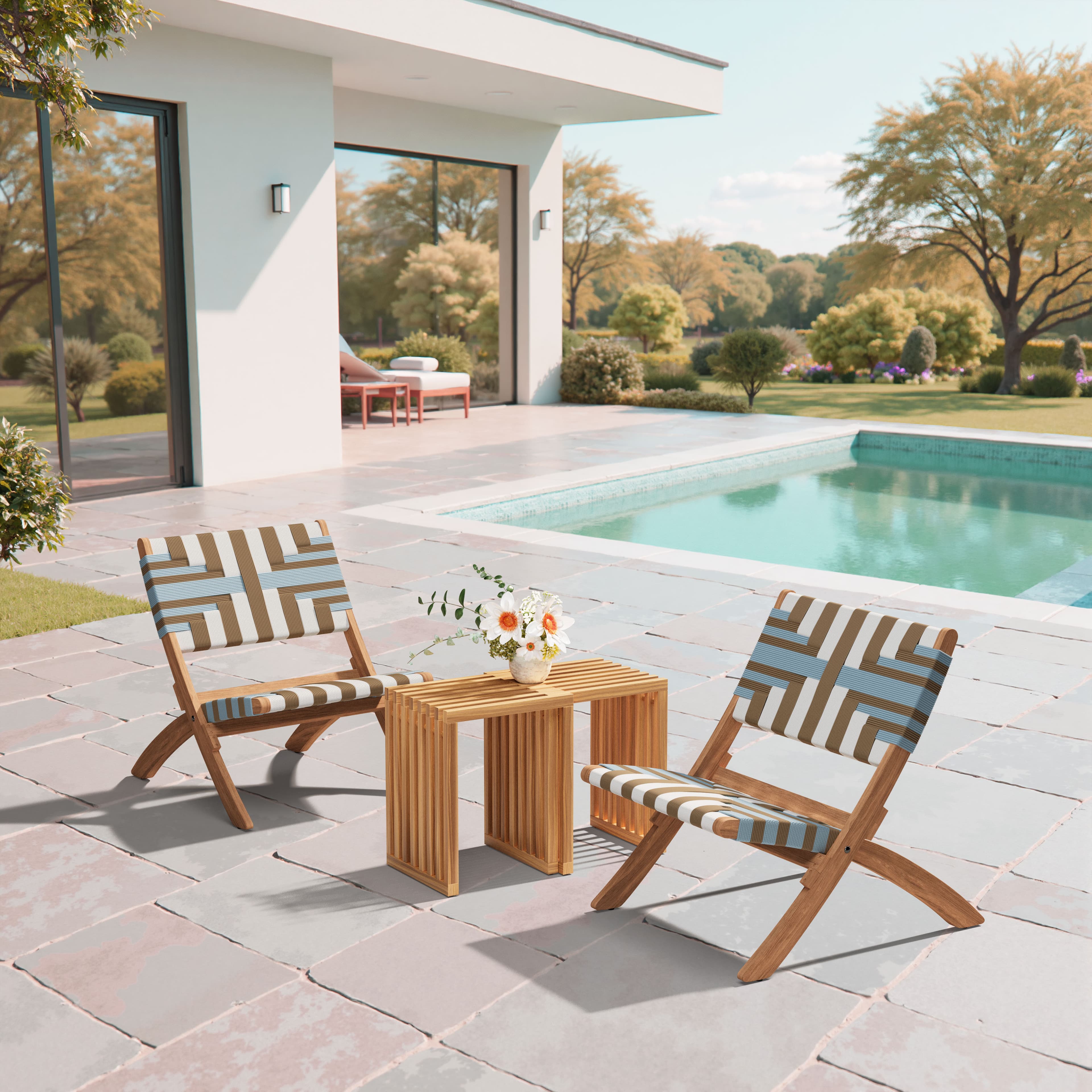 Riviera Extendable Stool (Set of 2) Natural product image