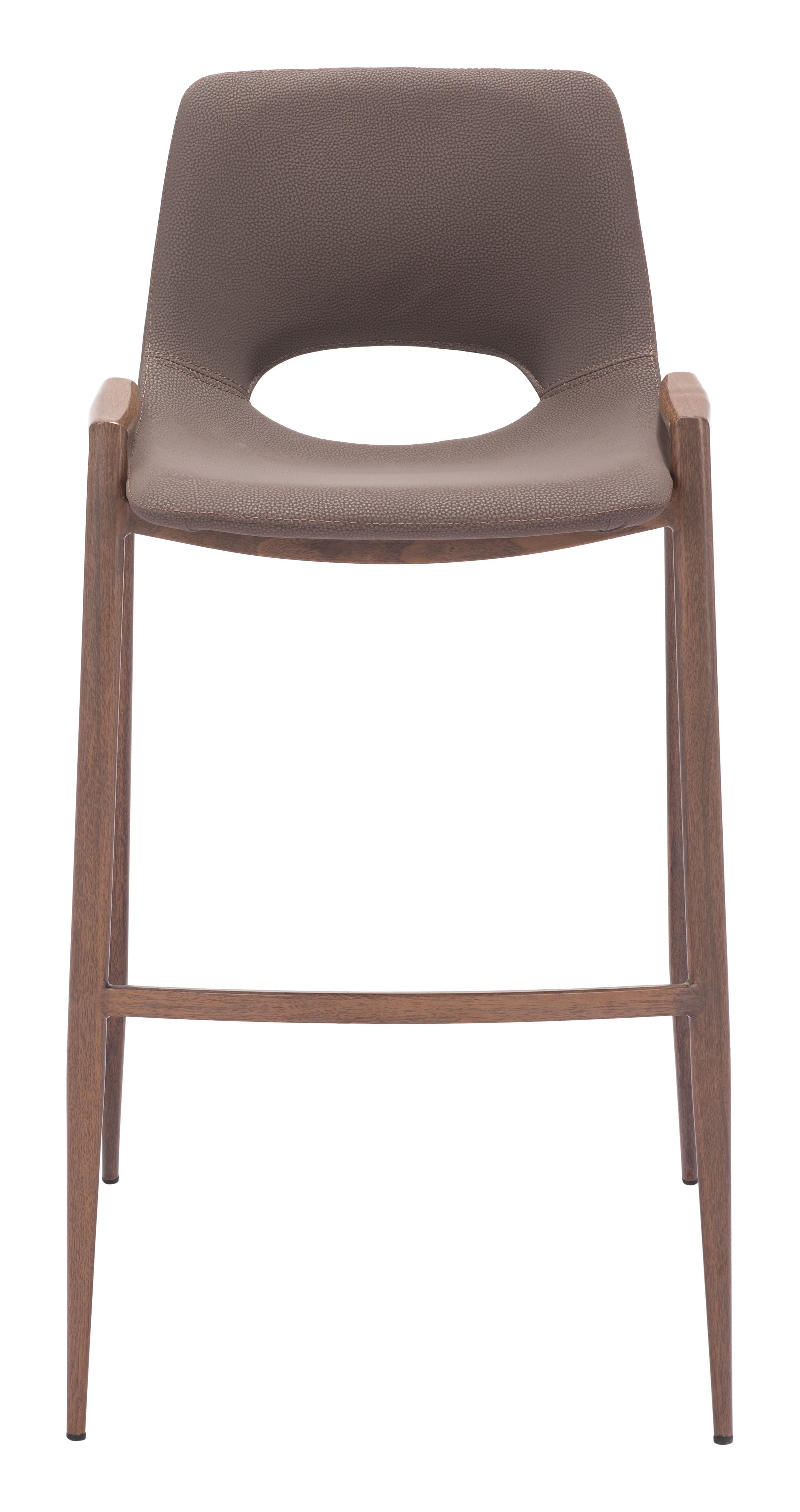 Desi Barstool (Set of 2) Brown & Walnut product image