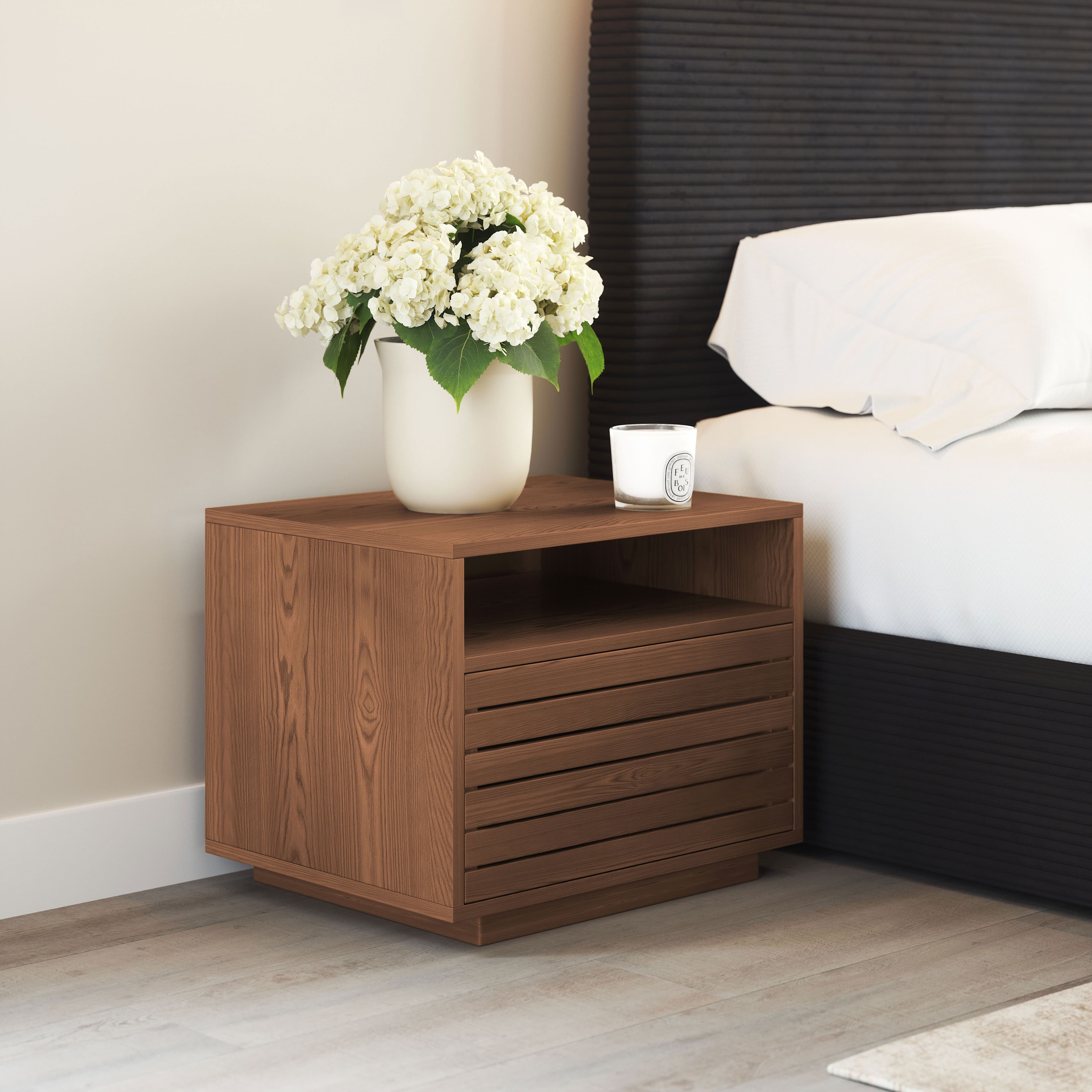Slit Nightstand Walnut product image
