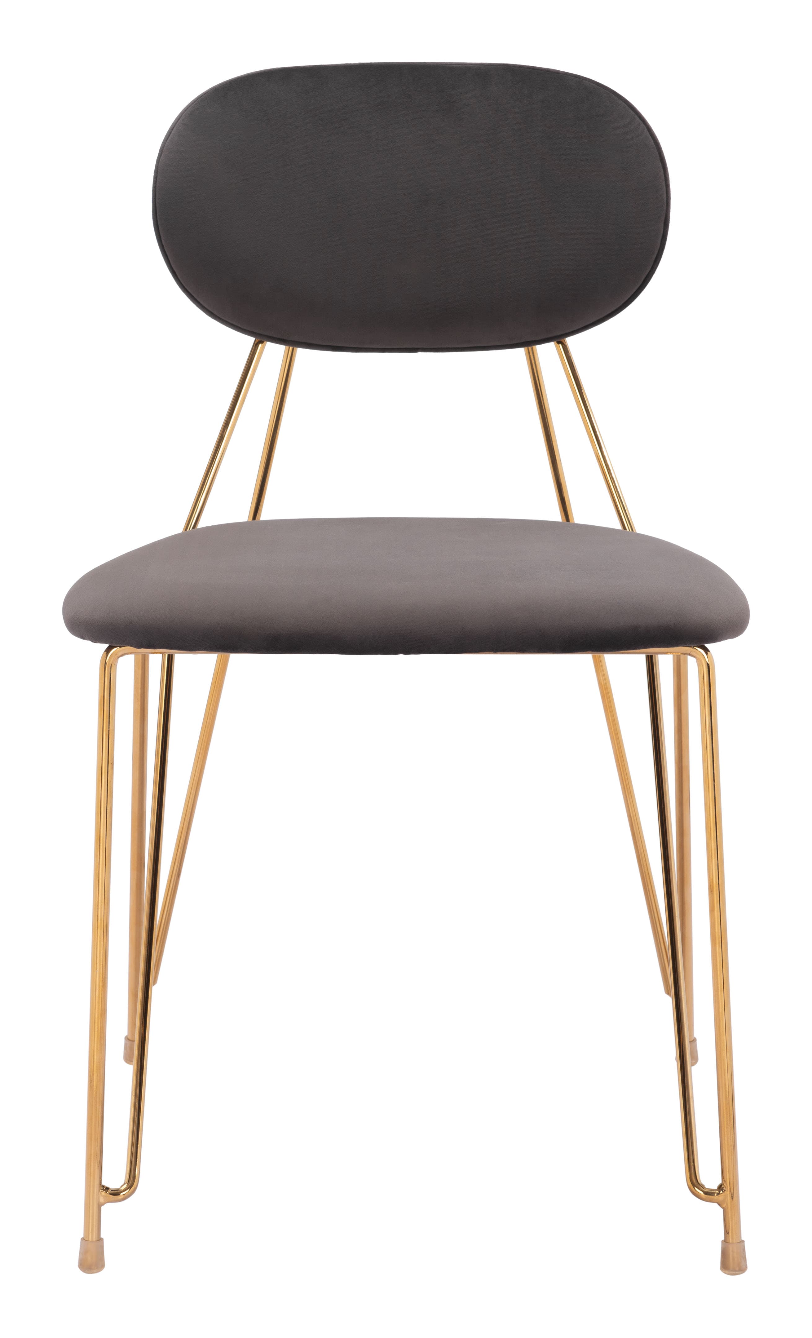 Georges Dining Chair (Set of 2) Gray & Gold product image