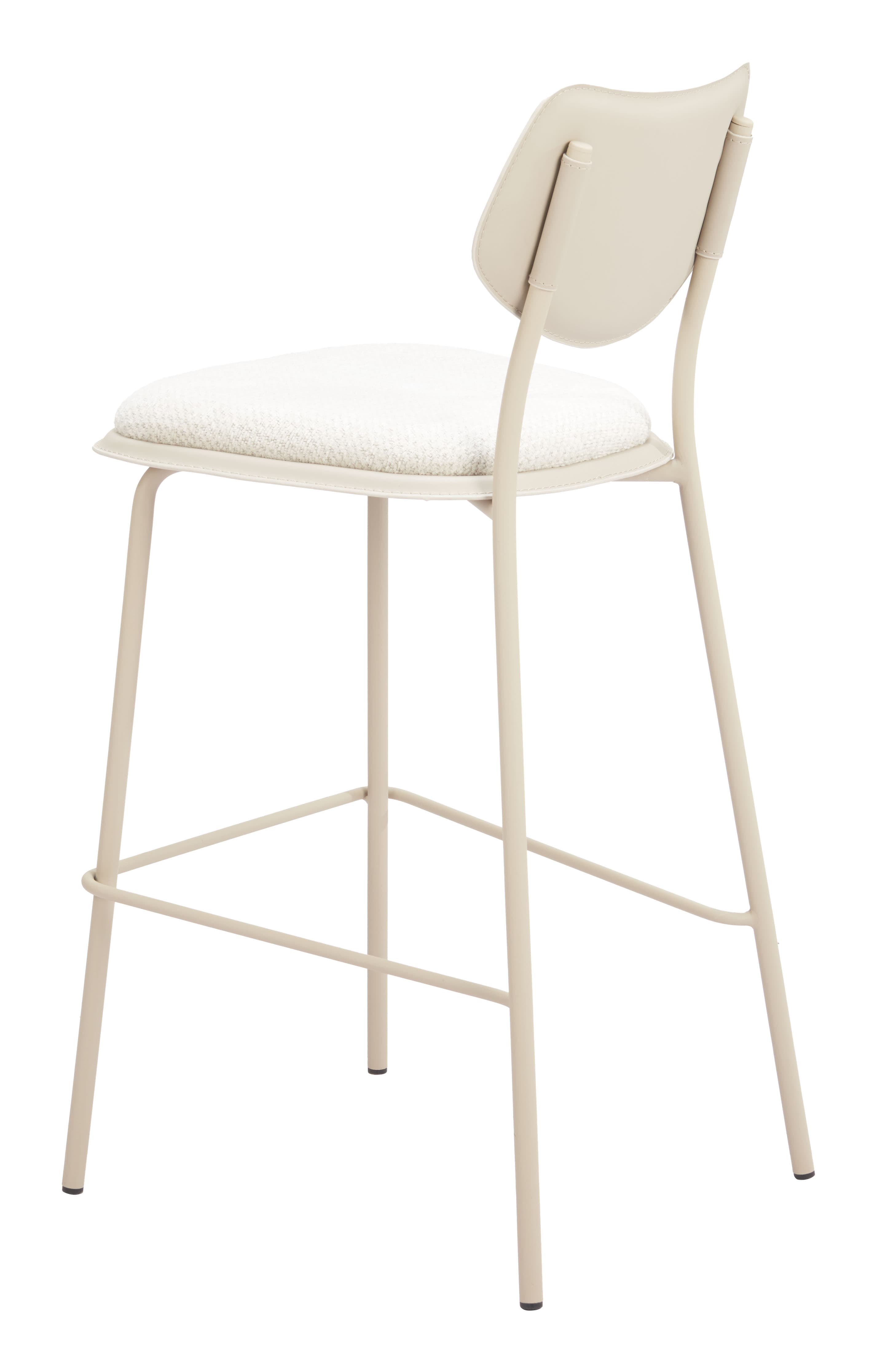 Zeal Barstool (Set of 4) Light Gray & Beige product image