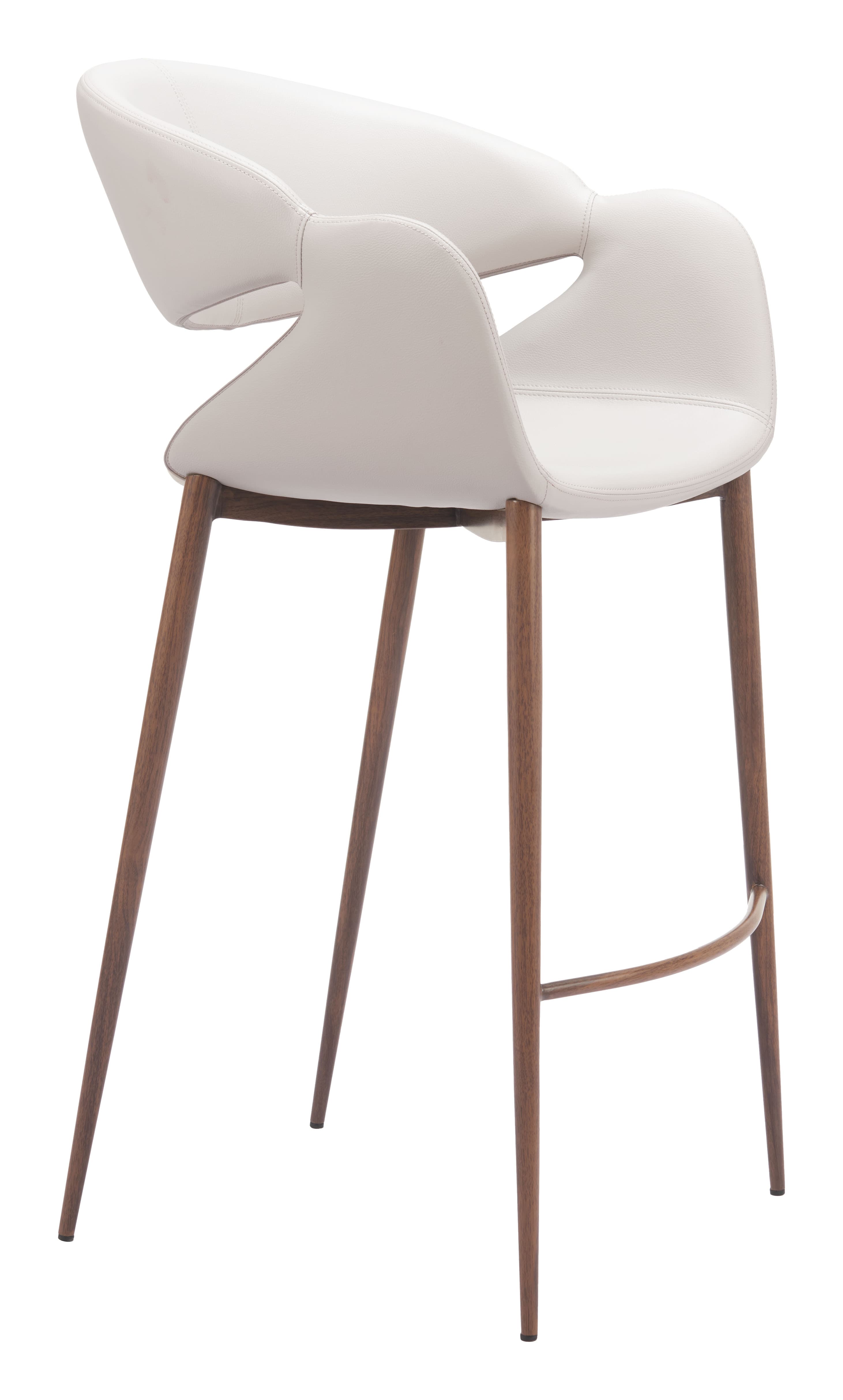 Limay Barstool Beige & Walnut product image